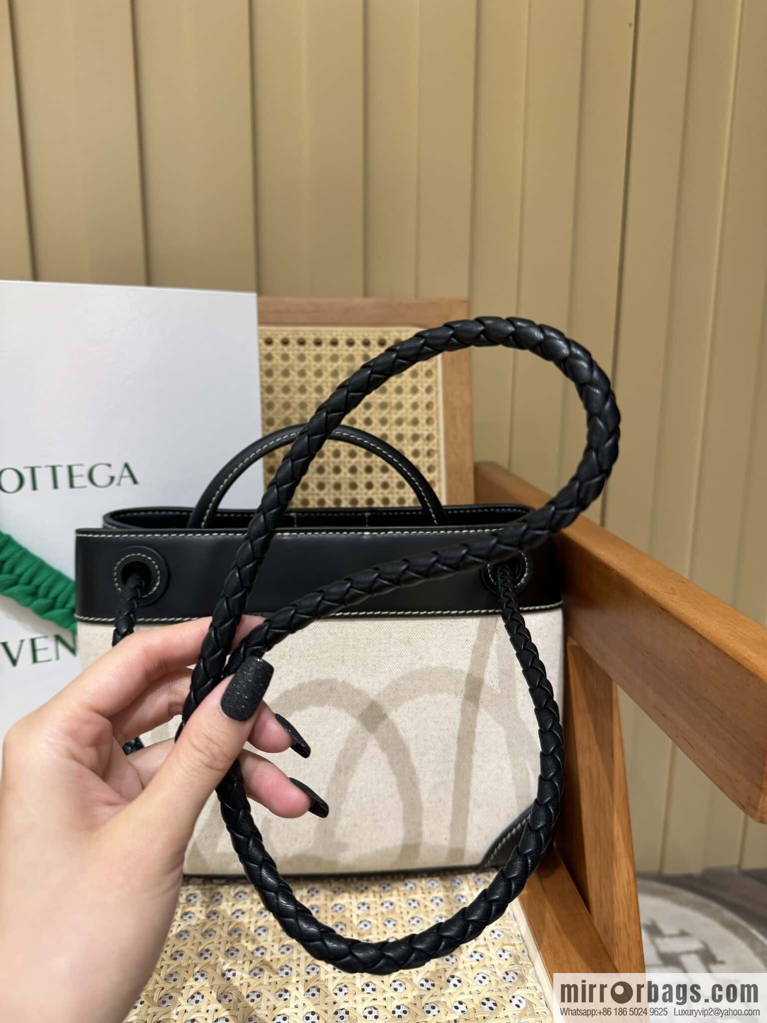 BV small Andiamond handbag 766014 black patchwork