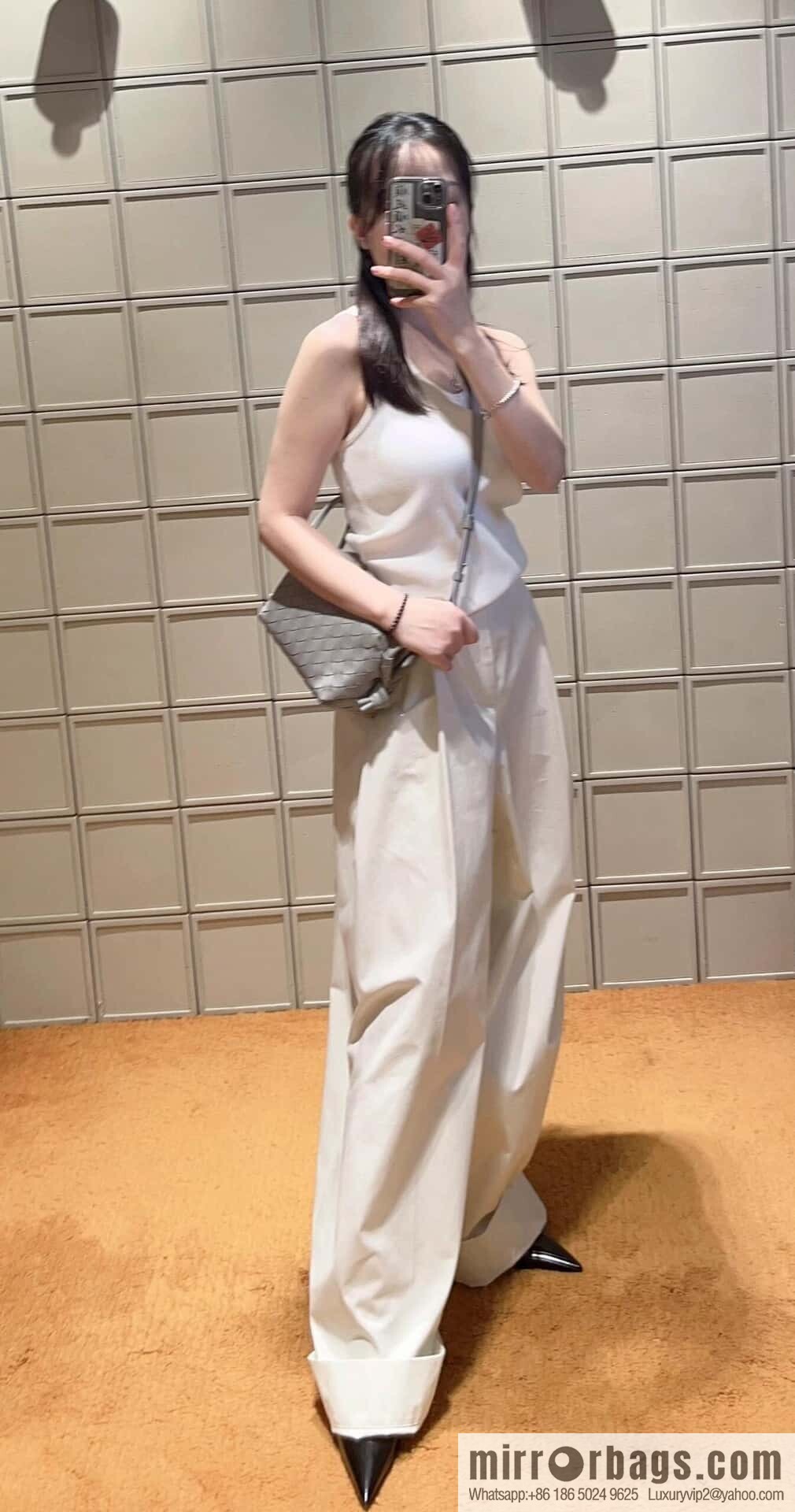 BV Loop Handbag 796615 Silver Grey