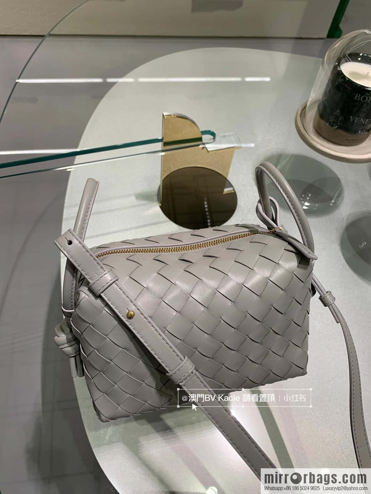 BV Loop Handbag 796615 Silver Grey