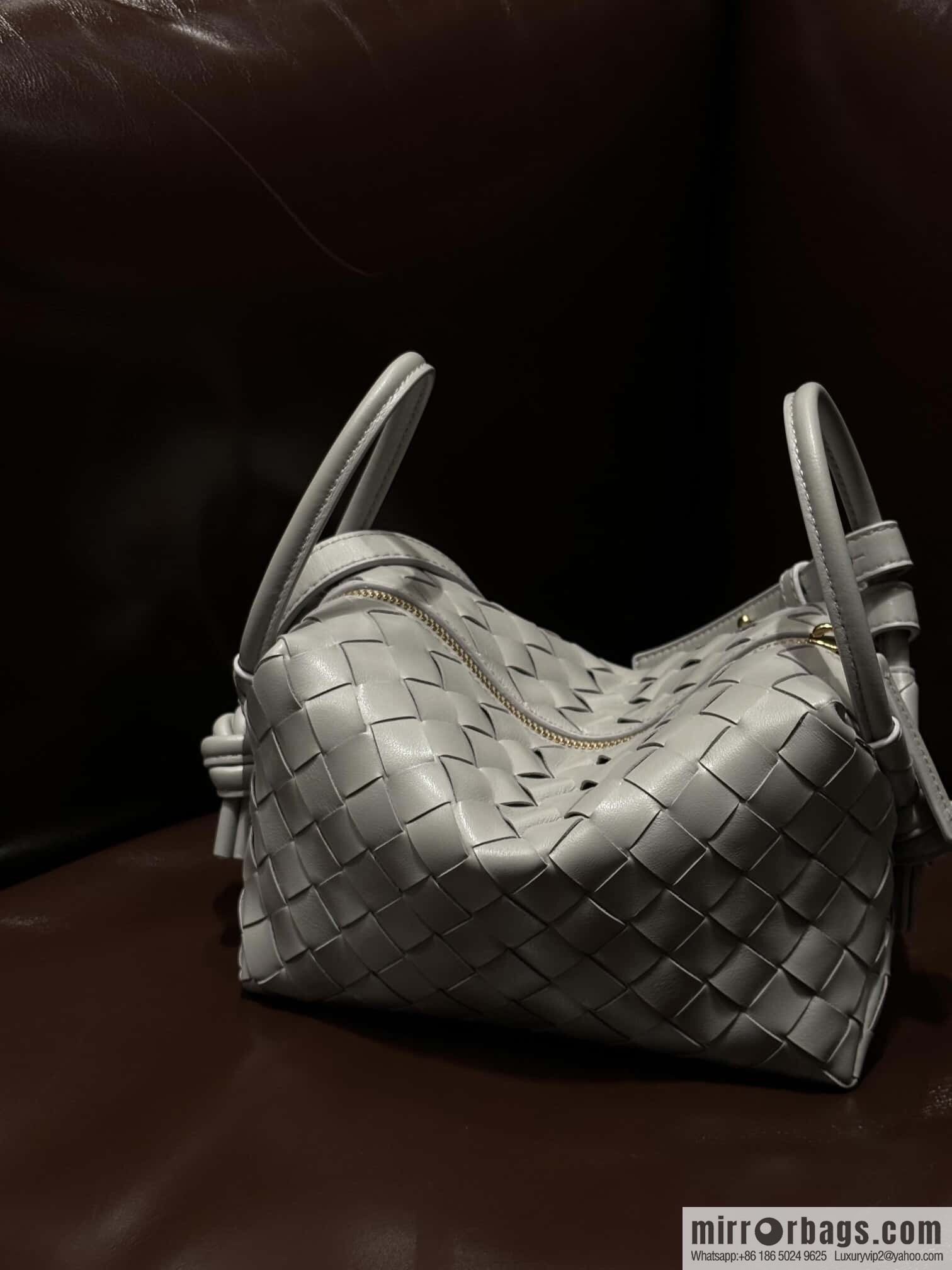 BV Loop Handbag 796615 Silver Grey