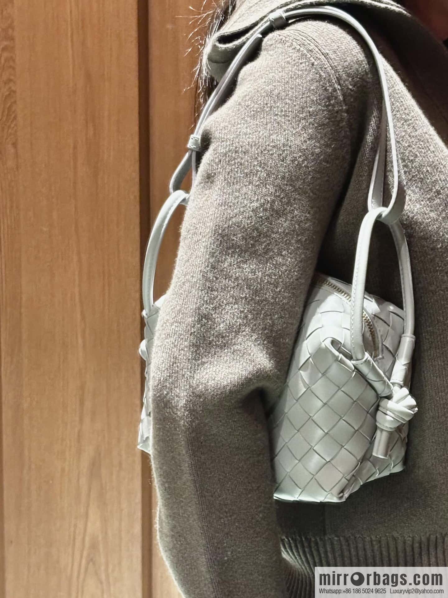 BV Loop Handbag 796615 Silver Grey