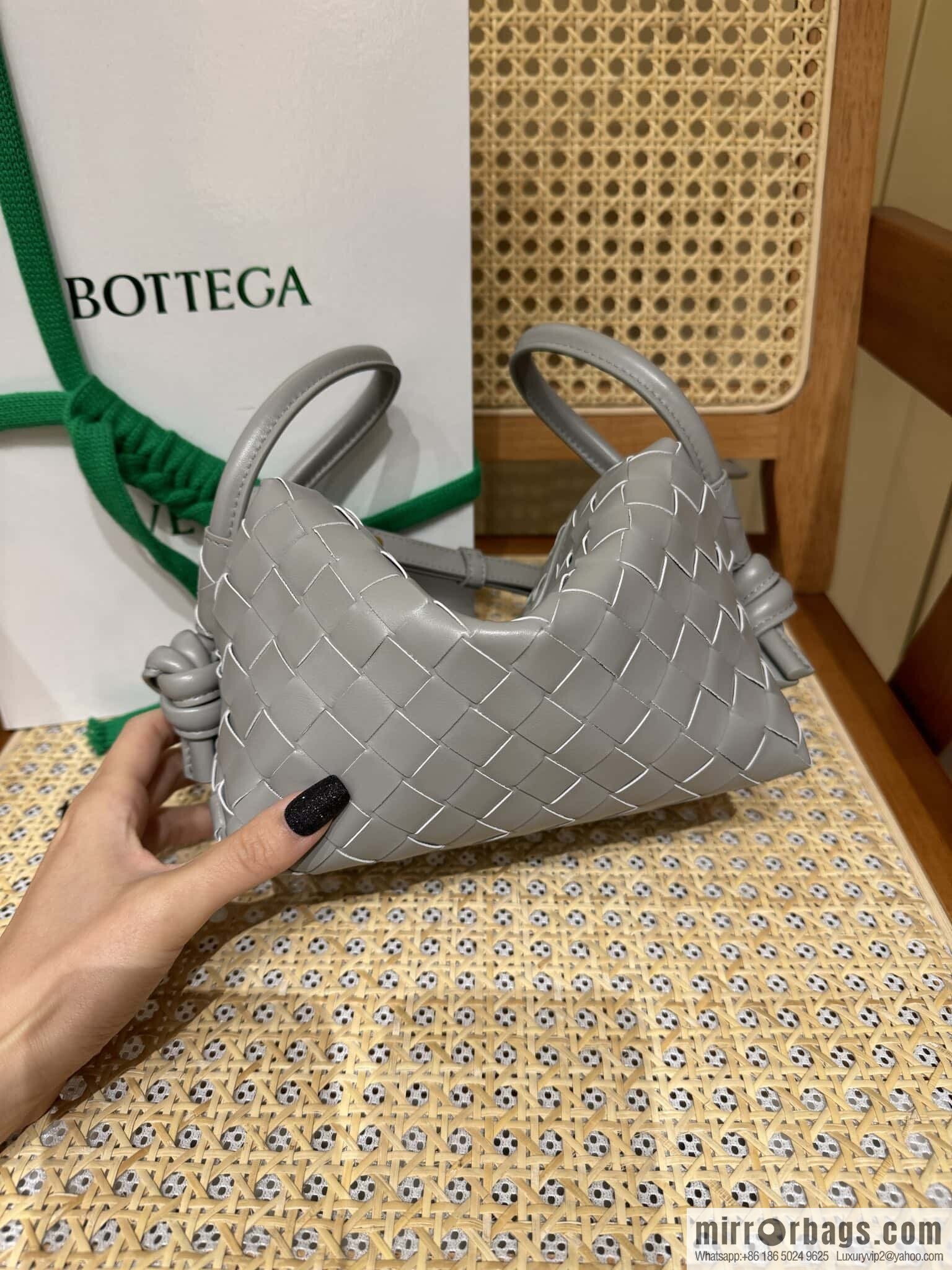 BV Loop Handbag 796615 Silver Grey