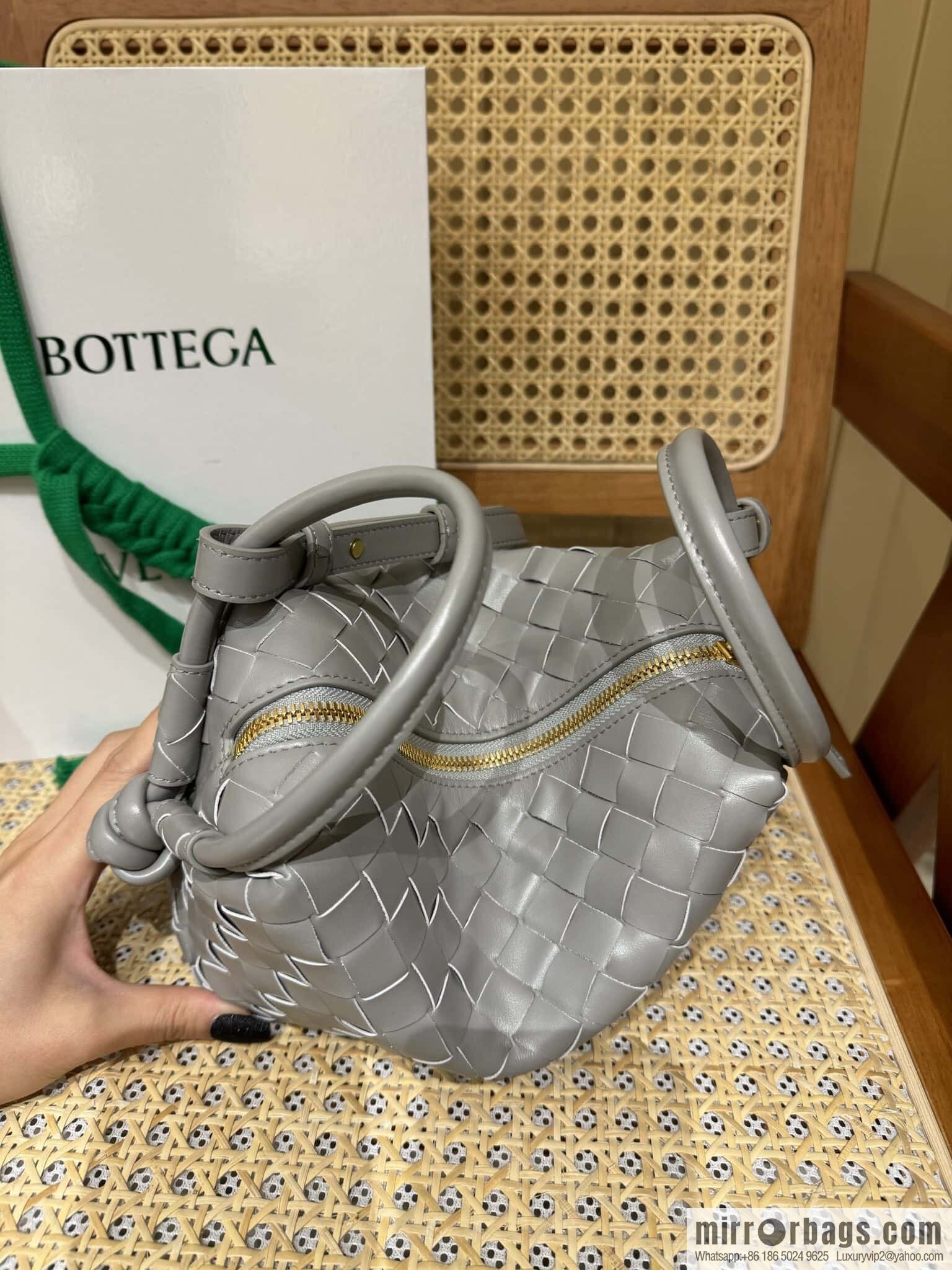 BV Loop Handbag 796615 Silver Grey