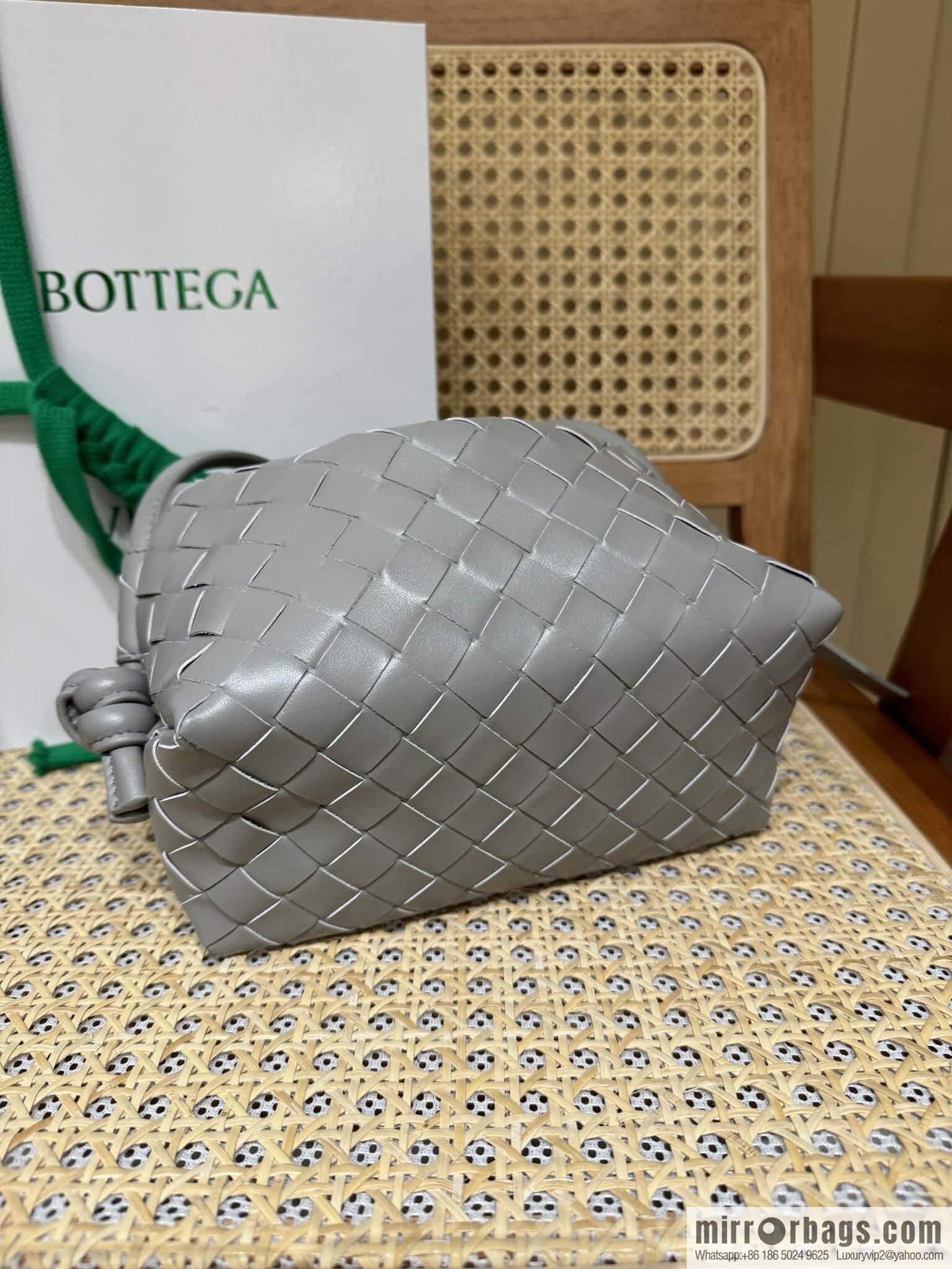 BV Loop Handbag 796615 Silver Grey