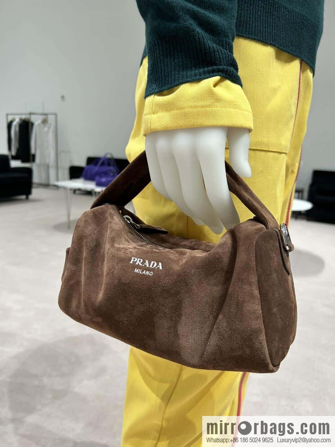 PRADA 🎉 New Boston 🎉 2VH188 Suede🎉🎉