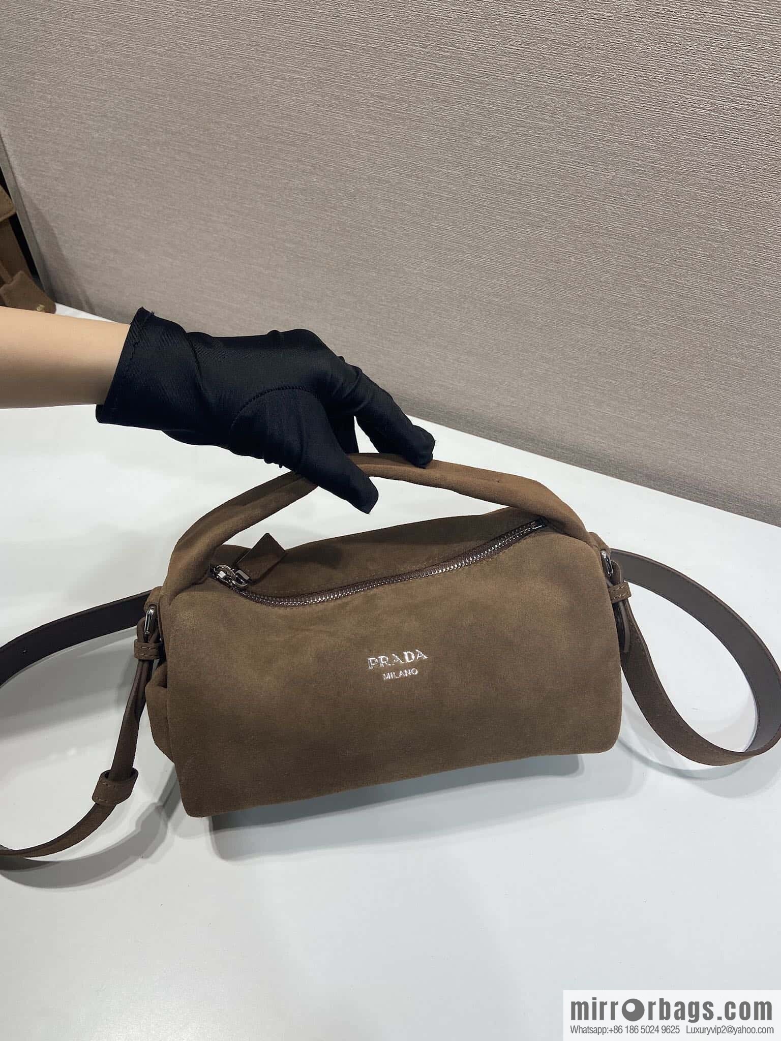 PRADA 🎉 New Boston 🎉 2VH188 Suede🎉🎉