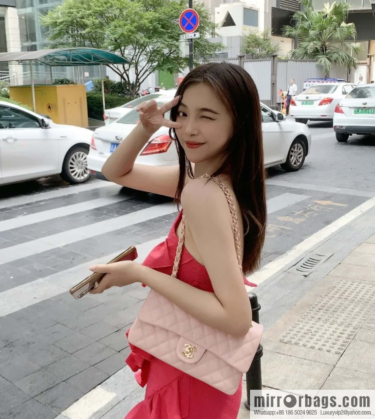 CHANEL 𝐂𝐥𝐚𝐬𝐬𝐢𝐜 𝐅𝐥𝐚𝐩 Medium Classic Cover Bag, Sakura Powder 🌸 A01112