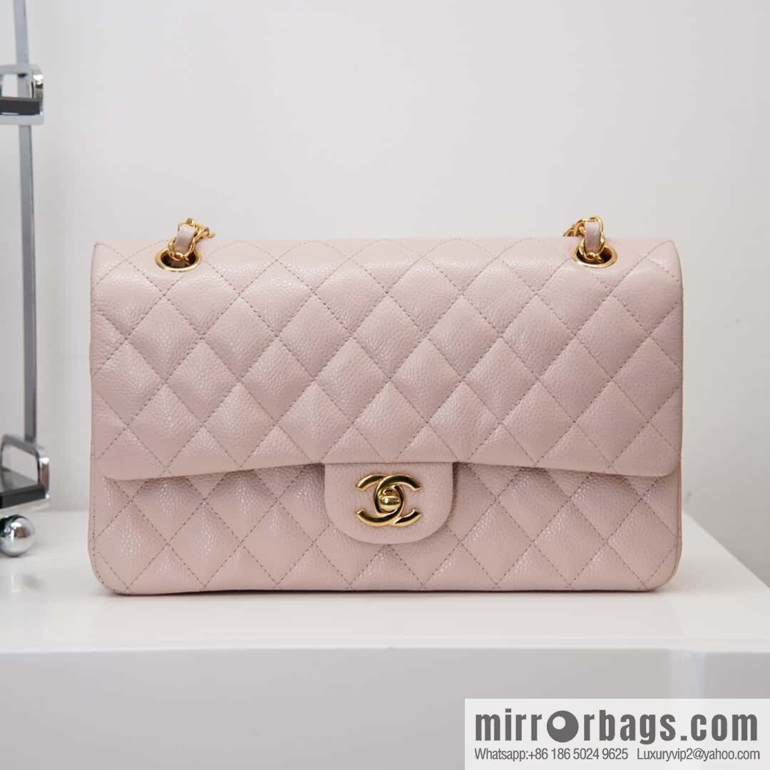 CHANEL 𝐂𝐥𝐚𝐬𝐬𝐢𝐜 𝐅𝐥𝐚𝐩 Medium Classic Cover Bag, Sakura Powder 🌸 A01112