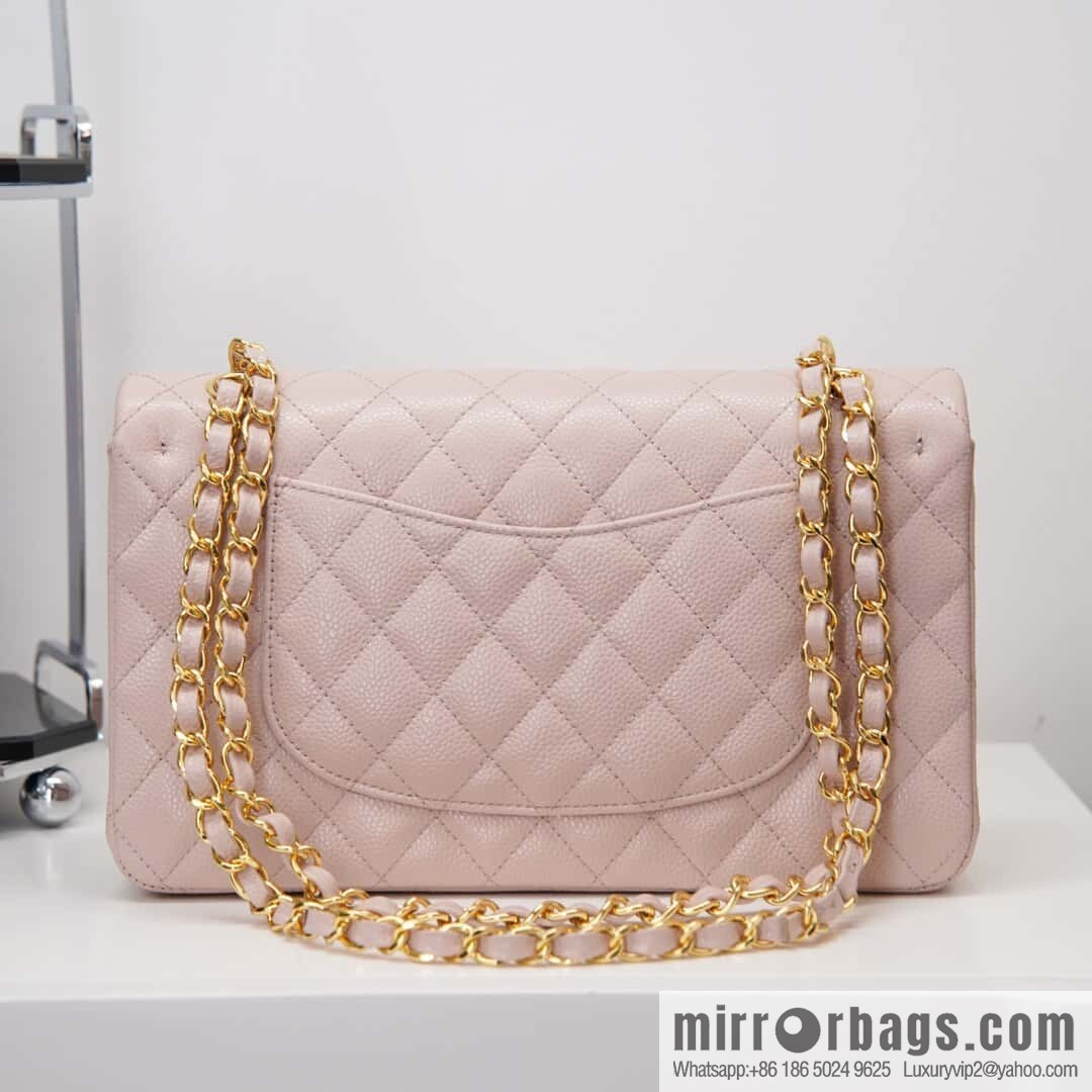 CHANEL 𝐂𝐥𝐚𝐬𝐬𝐢𝐜 𝐅𝐥𝐚𝐩 Medium Classic Cover Bag, Sakura Powder 🌸 A01112