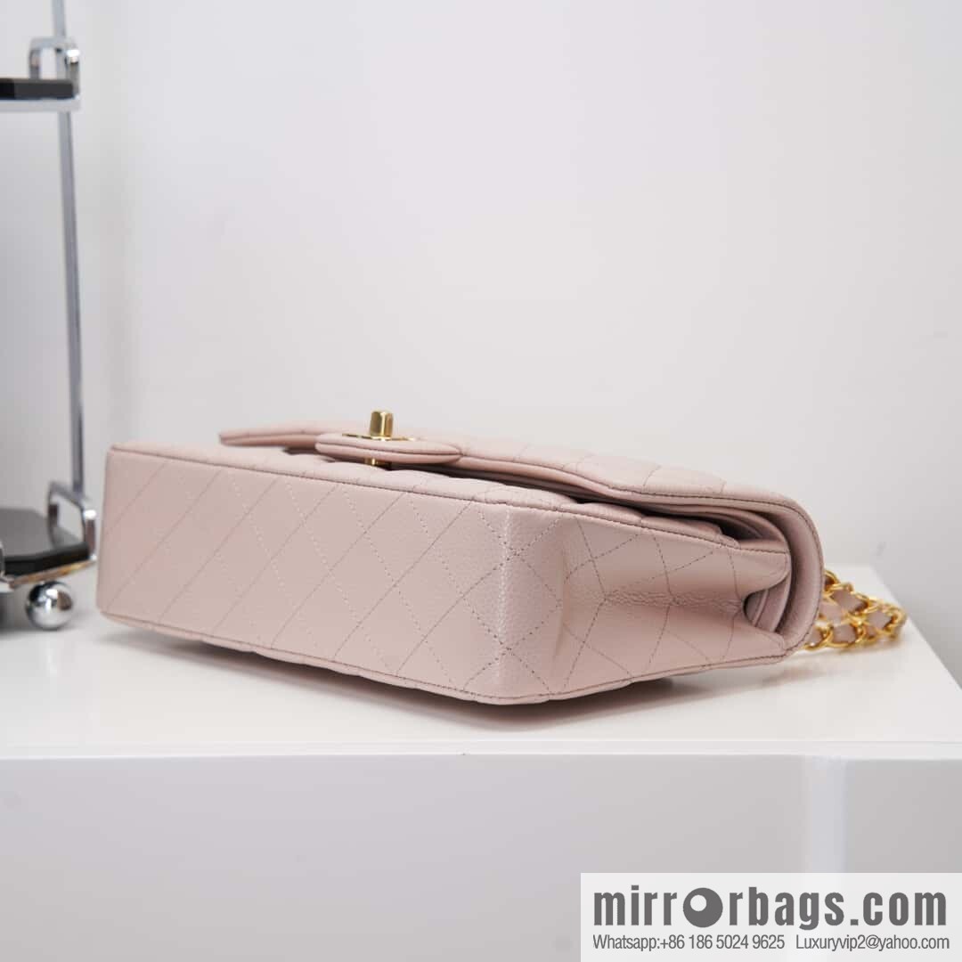 CHANEL 𝐂𝐥𝐚𝐬𝐬𝐢𝐜 𝐅𝐥𝐚𝐩 Medium Classic Cover Bag, Sakura Powder 🌸 A01112