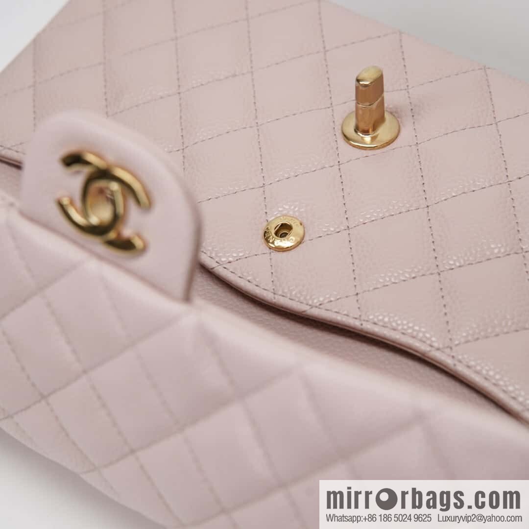 CHANEL 𝐂𝐥𝐚𝐬𝐬𝐢𝐜 𝐅𝐥𝐚𝐩 Medium Classic Cover Bag, Sakura Powder 🌸 A01112