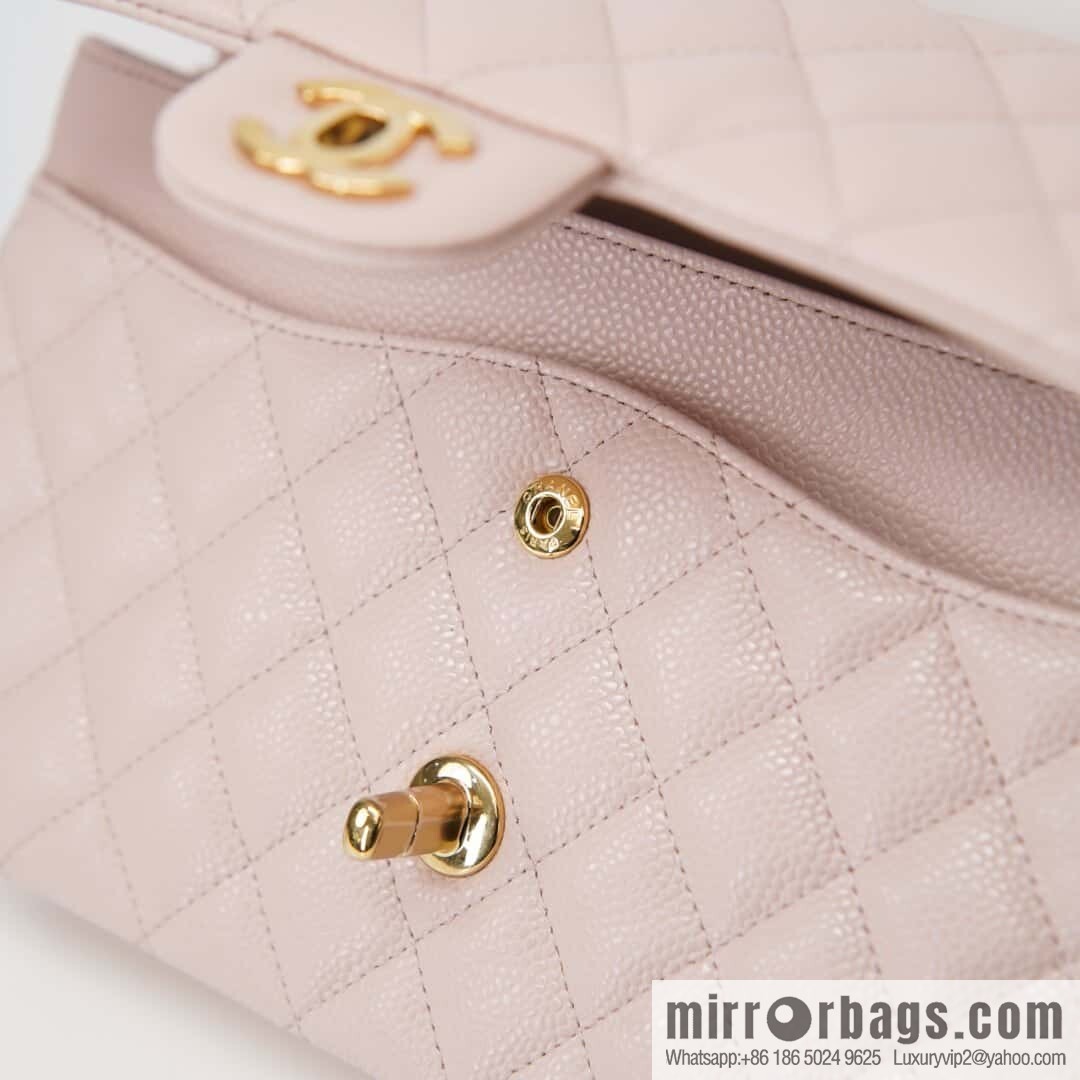 CHANEL 𝐂𝐥𝐚𝐬𝐬𝐢𝐜 𝐅𝐥𝐚𝐩 Medium Classic Cover Bag, Sakura Powder 🌸 A01112