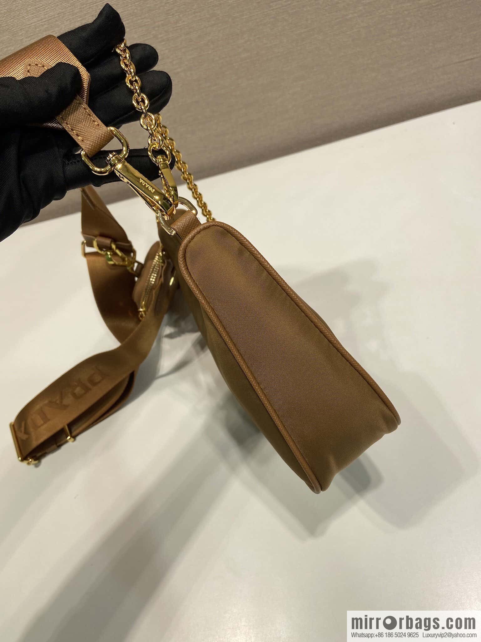 PRADA 🎉 explosion gold hardware 🎉🎉 new color 1BH204 gold hardware