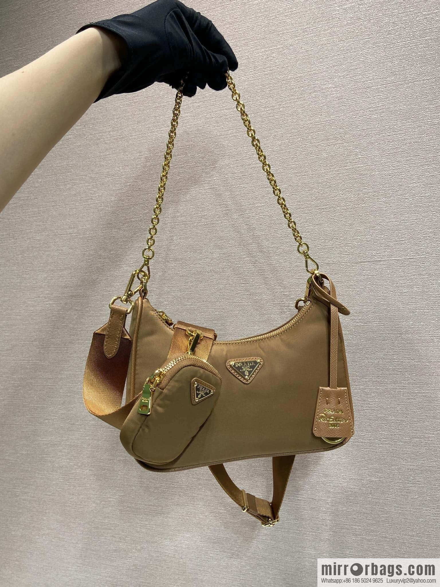 PRADA 🎉 explosion gold hardware 🎉🎉 new color 1BH204 gold hardware