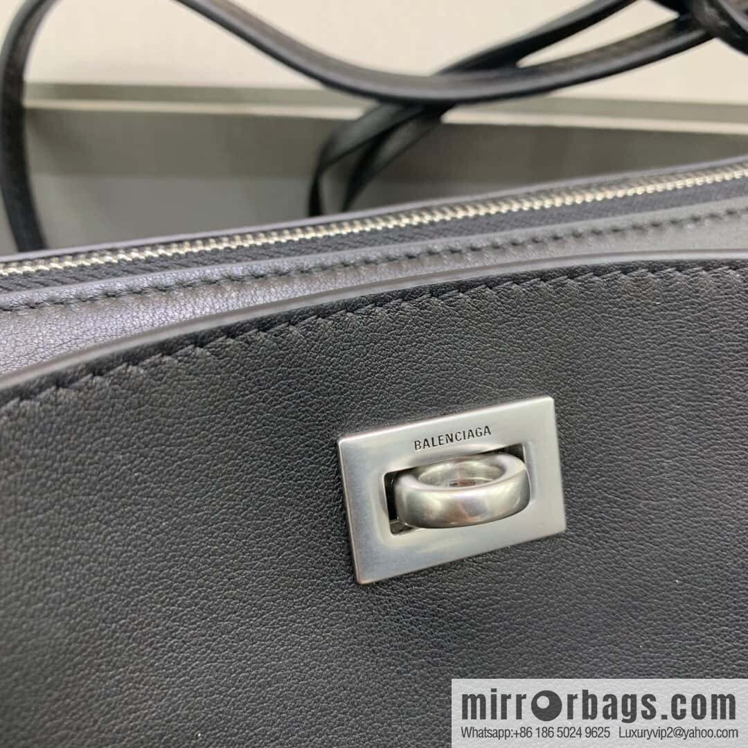 𝐁𝐚𝐥𝐞𝐧𝐜𝐢𝐚𝐠𝐚 𝐑𝐨𝐝𝐞𝐨 🖤🖤 814112 Black Silver Buckle
