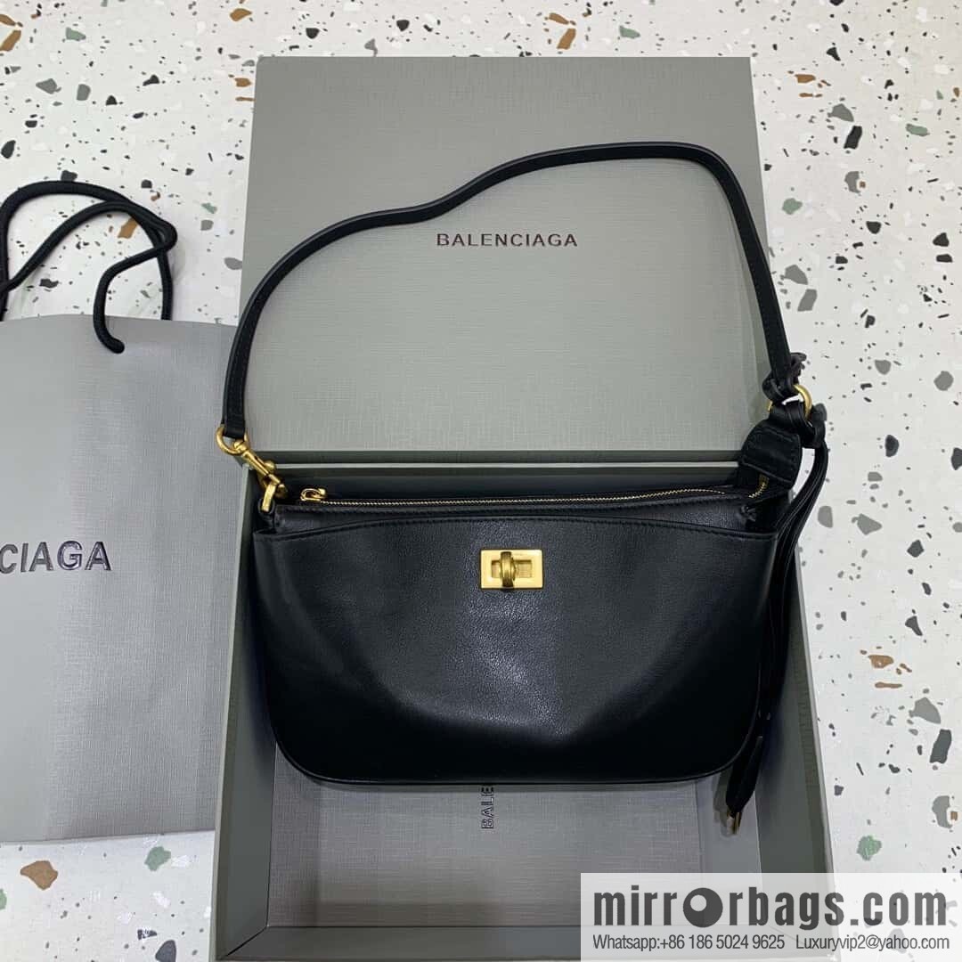 𝐁𝐚𝐥𝐞𝐧𝐜𝐢𝐚𝐠𝐚 𝐑𝐨𝐝𝐞𝐨 🖤🖤 814112 black gold buckle