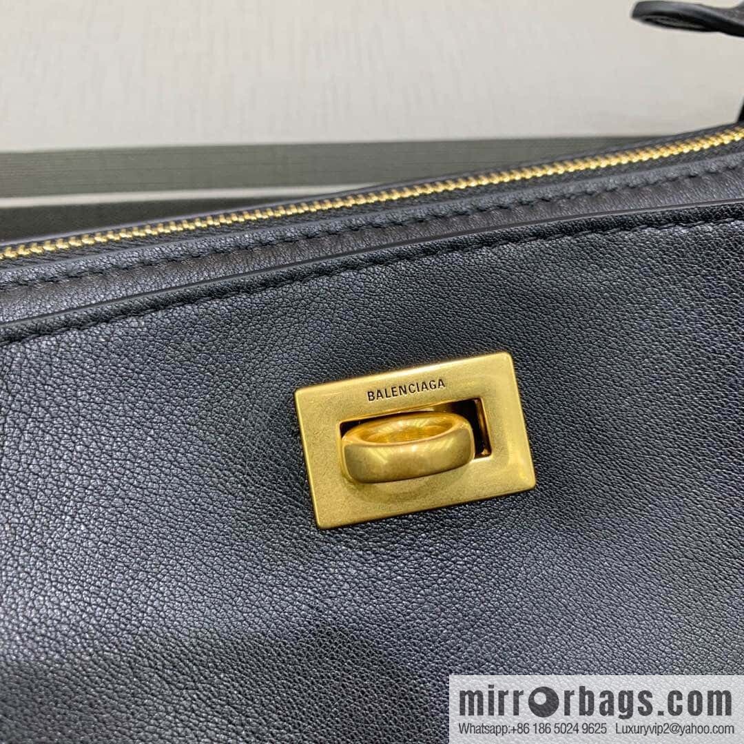 𝐁𝐚𝐥𝐞𝐧𝐜𝐢𝐚𝐠𝐚 𝐑𝐨𝐝𝐞𝐨 🖤🖤 814112 black gold buckle