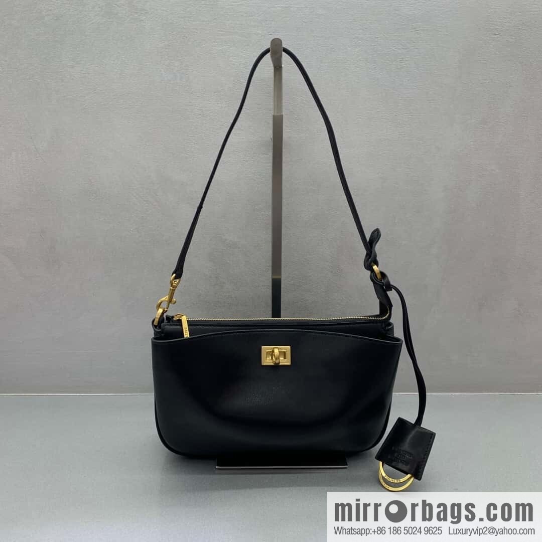 𝐁𝐚𝐥𝐞𝐧𝐜𝐢𝐚𝐠𝐚 𝐑𝐨𝐝𝐞𝐨 🖤🖤 814112 black gold buckle