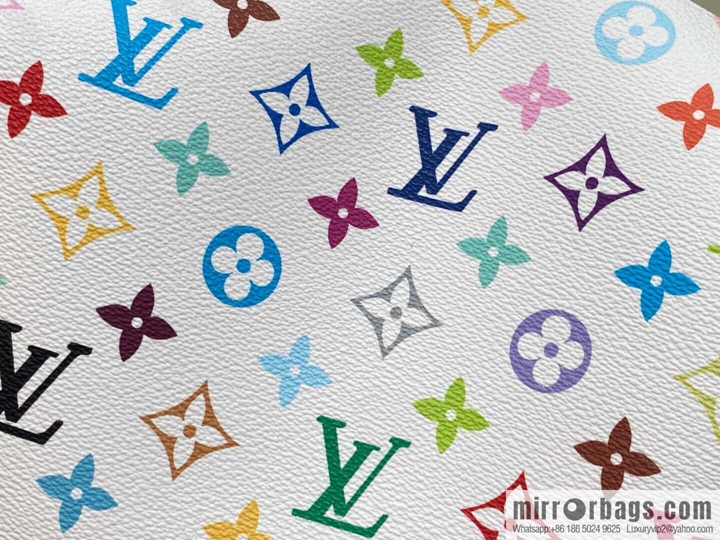 [Original single boutique] M13743 white color cosmetic bag series POCHETTE COSMÉTIQUE large cosmetic bag 2025 Murakami Takashi joint cooperation series