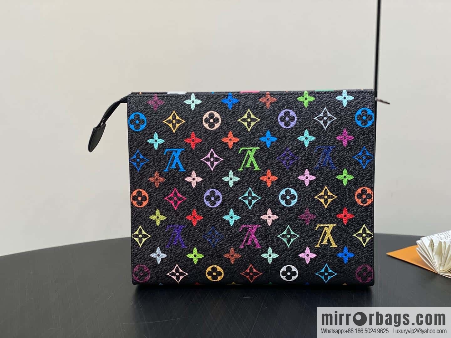 [Original order boutique] M13746 black color, handbag clutch series, the new POCHETTE VOYAGE medium clutch bag of the season