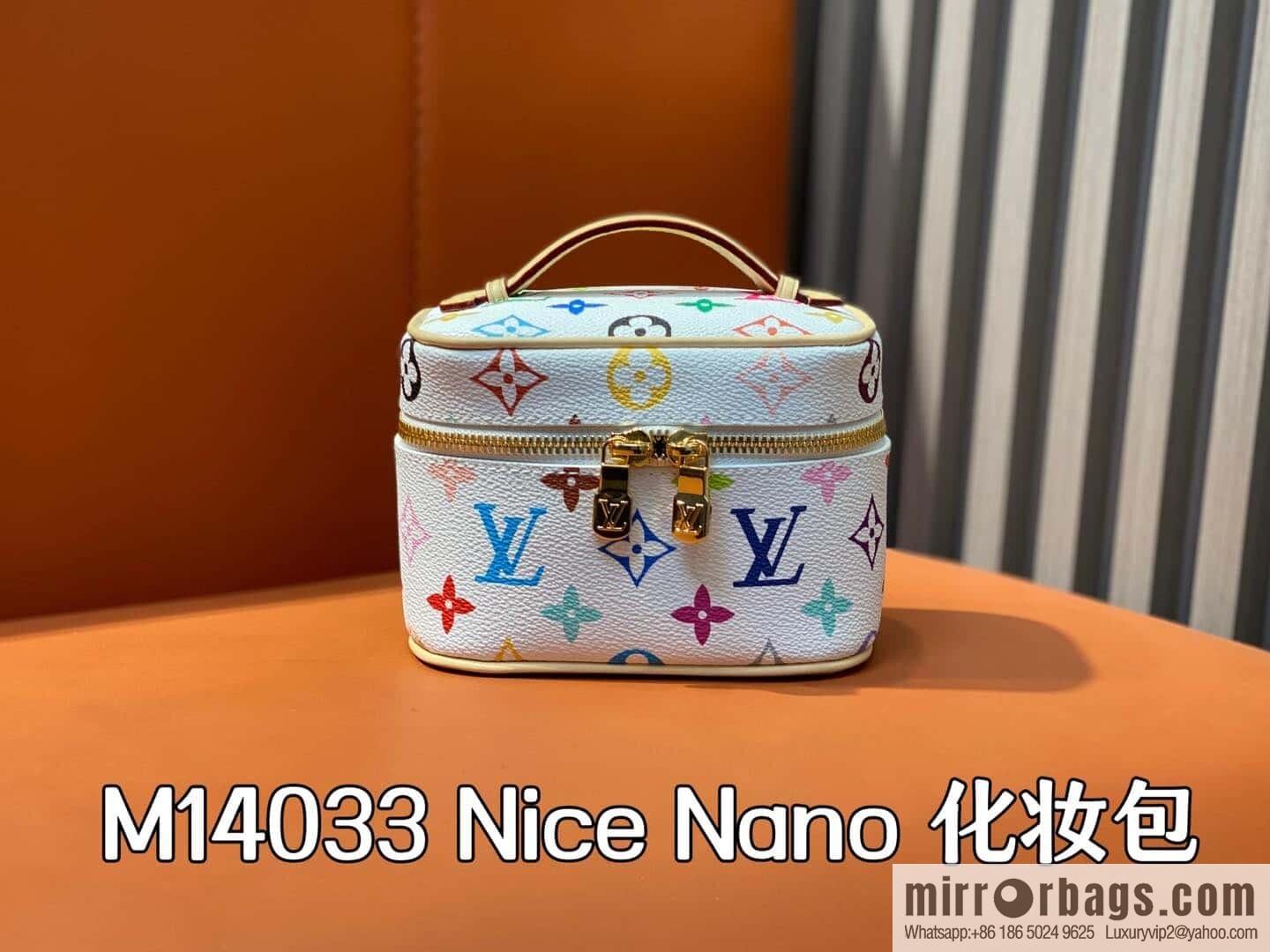 [Original order boutique] M14033 white color, mini cosmetic bag series Nice Nano cosmetic bag