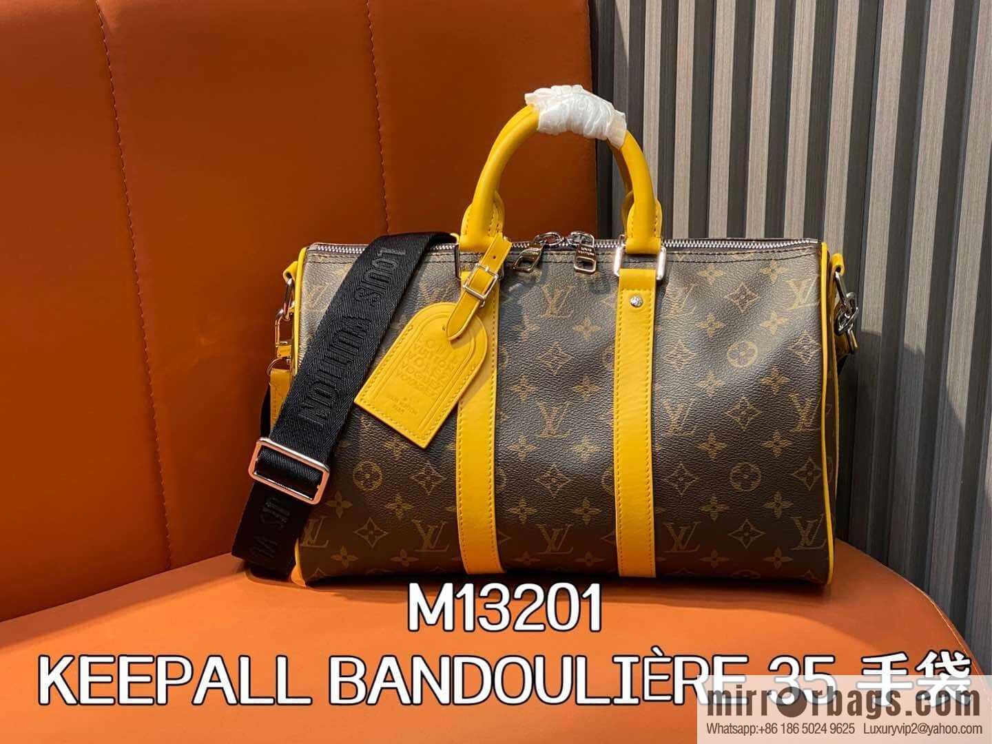 [Original order boutique] M13201 presbyopia yellow, travel bag series KEEPALL BANDOULIZRE 35 handbag