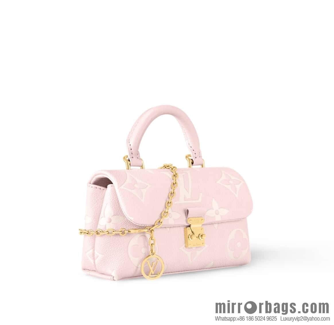 [Original order boutique] M12144 milkshake powder, full leather chain bag series M13796 This Nano Madeleine handbag