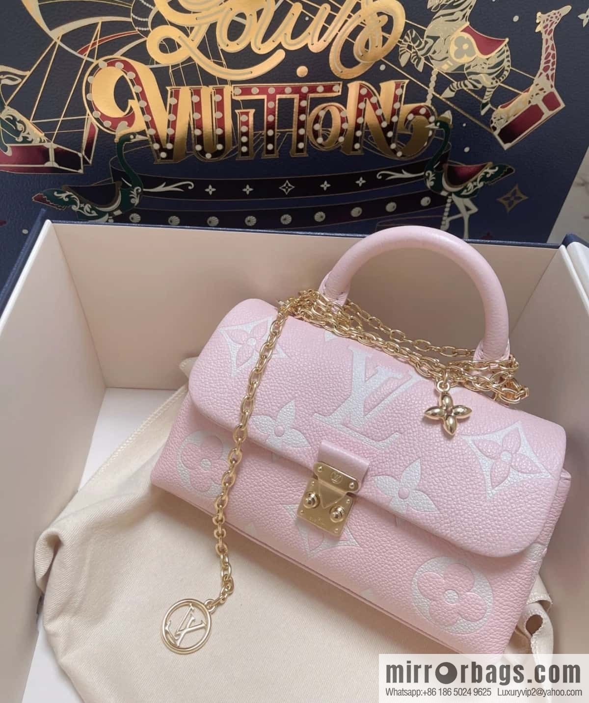 [Original order boutique] M12144 milkshake powder, full leather chain bag series M13796 This Nano Madeleine handbag