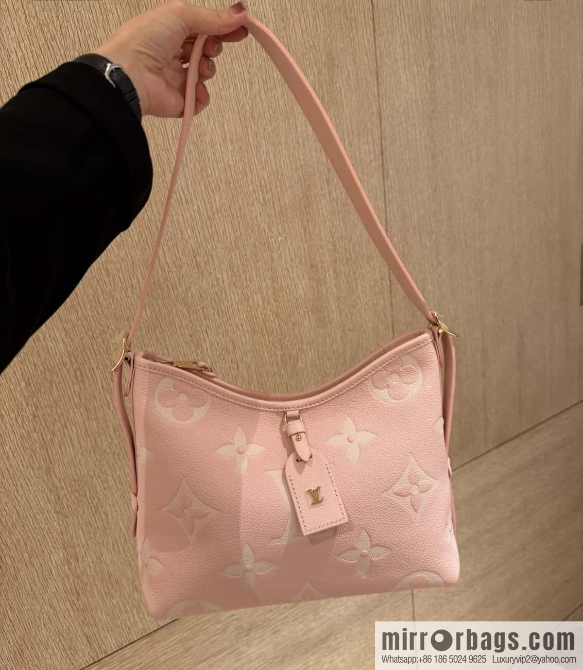 [Original order boutique] M12409 milkshake powder, full leather shopping bag series CarryAll small handbag M46288