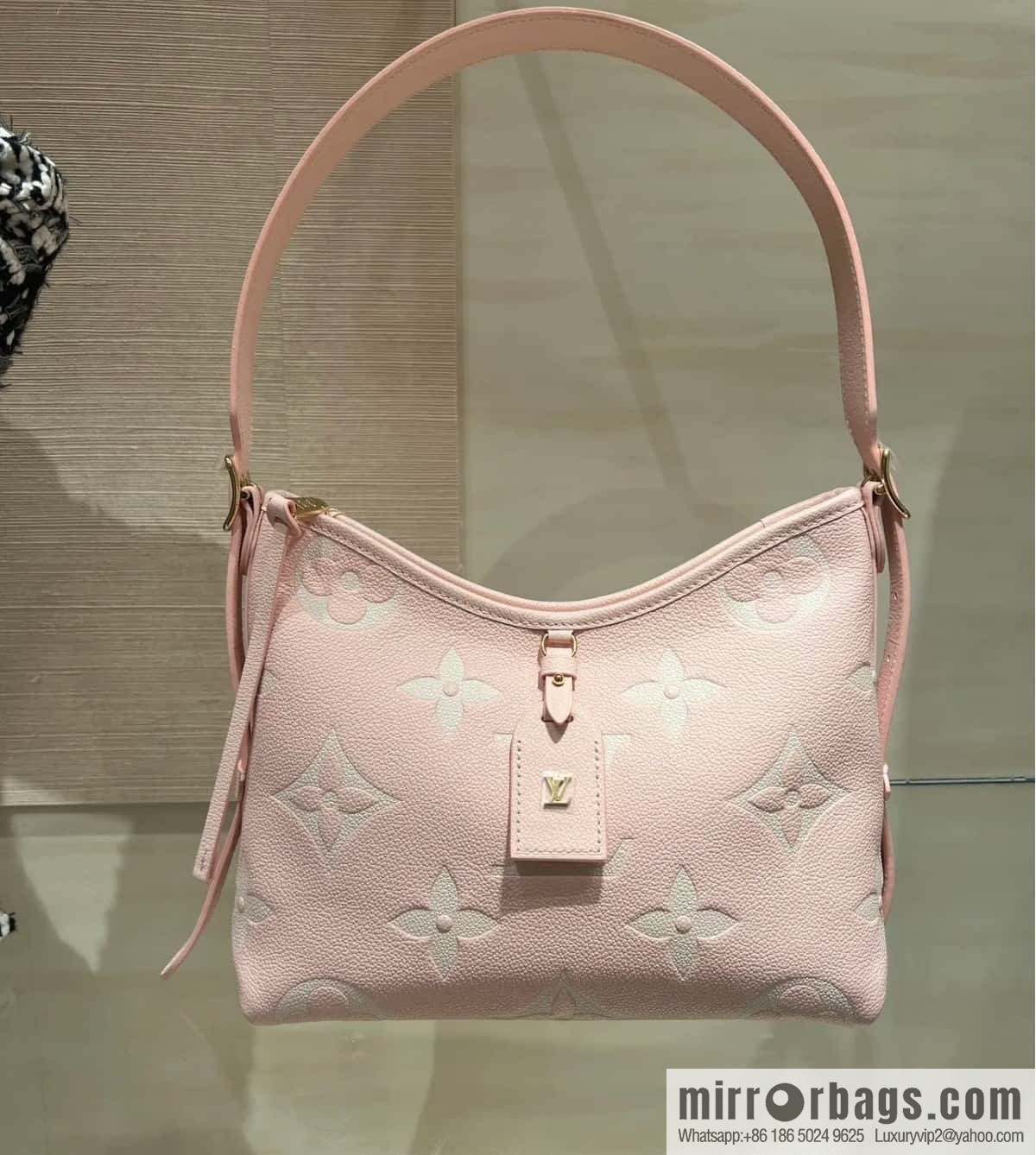 [Original order boutique] M12409 milkshake powder, full leather shopping bag series CarryAll small handbag M46288