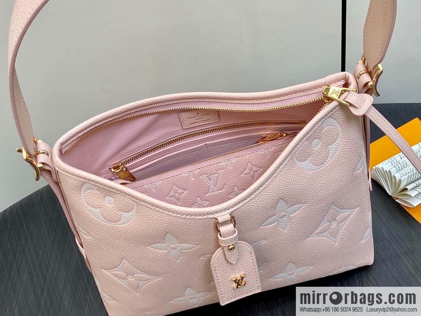 [Original order boutique] M12409 milkshake powder, full leather shopping bag series CarryAll small handbag M46288