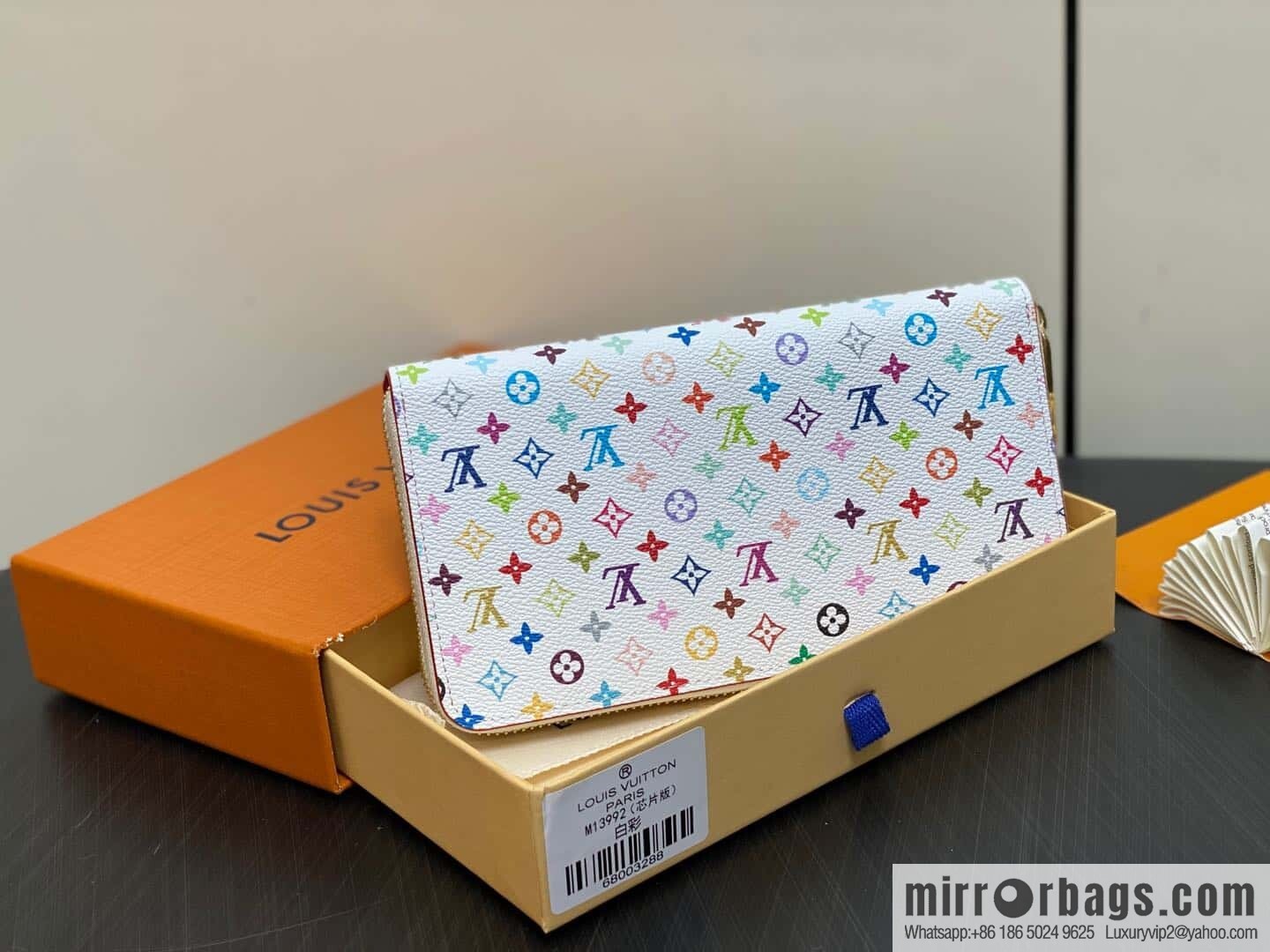 [Original single boutique] M13992 white color, single zipper wallet series Zippy zipper wallet