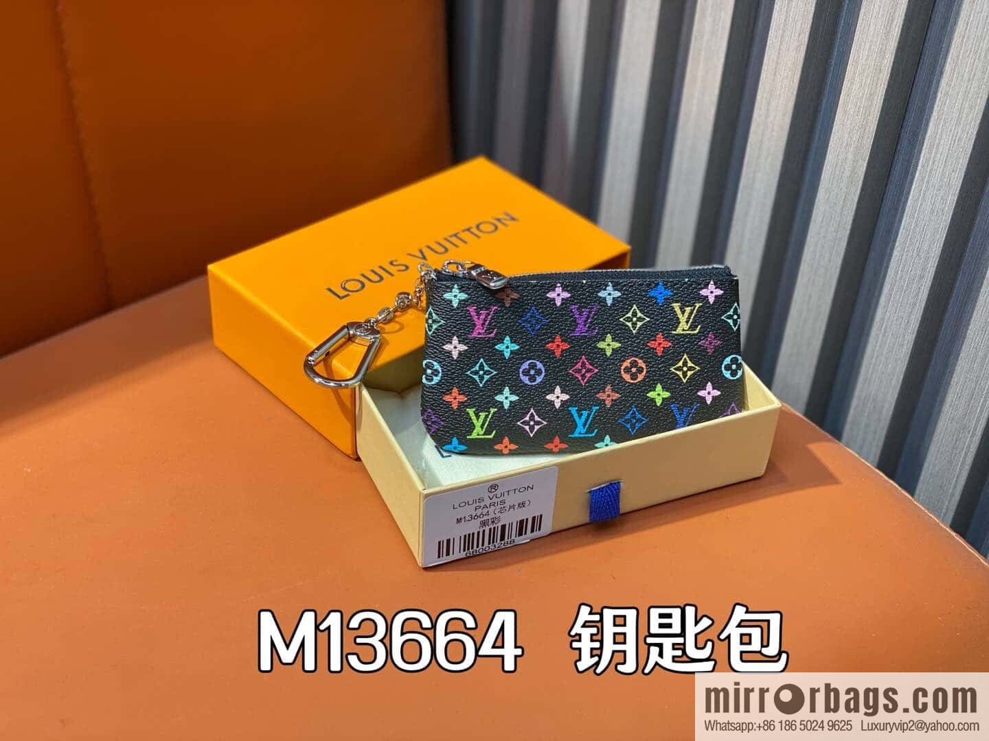 [Original order boutique] M13664 black color, key bag wallet series, key bag M62650 82620