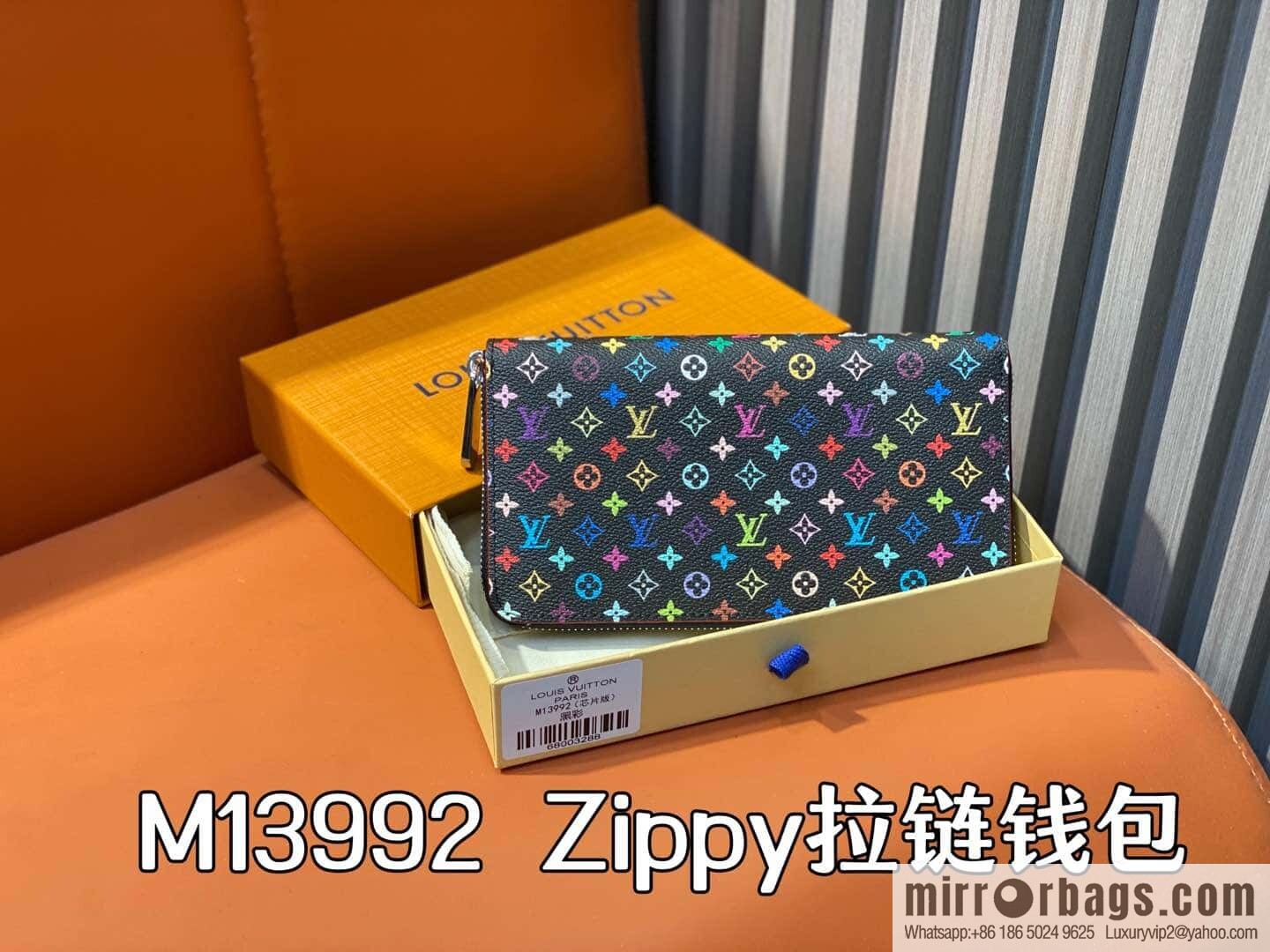 [Original single boutique] M13992 black color, single zipper wallet series Zippy zipper wallet