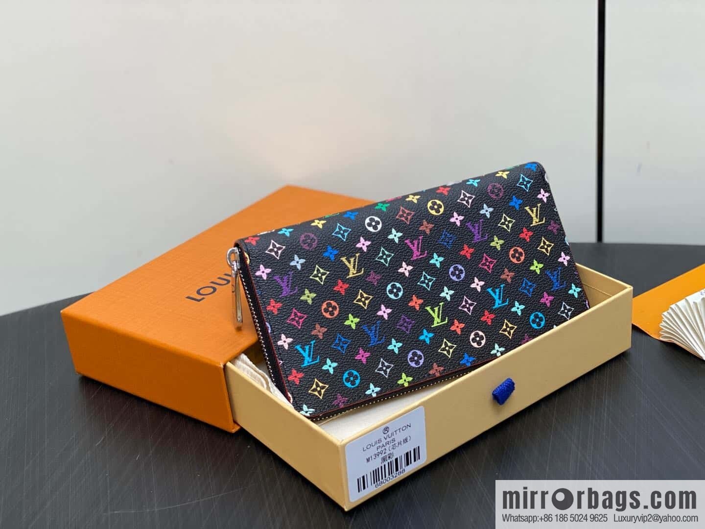 [Original single boutique] M13992 black color, single zipper wallet series Zippy zipper wallet
