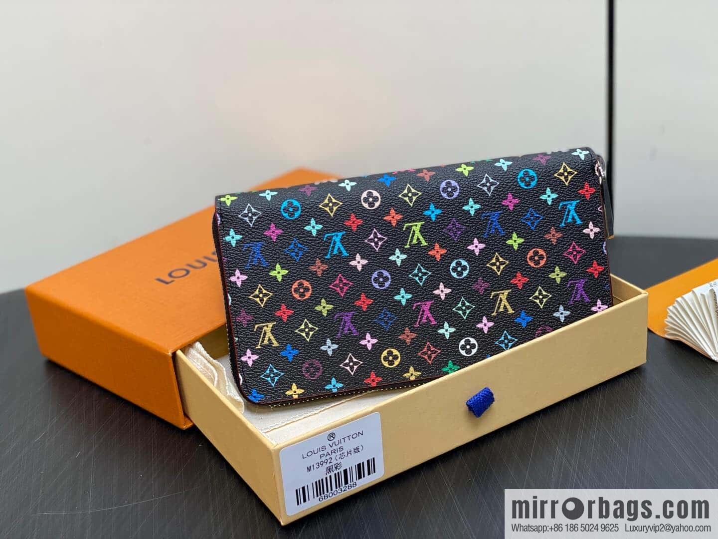 [Original single boutique] M13992 black color, single zipper wallet series Zippy zipper wallet
