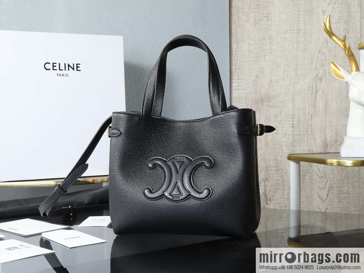 [Premium quality, all-steel hardware] New product launched cabas anais granular cow leather handbag, small model number: 118613