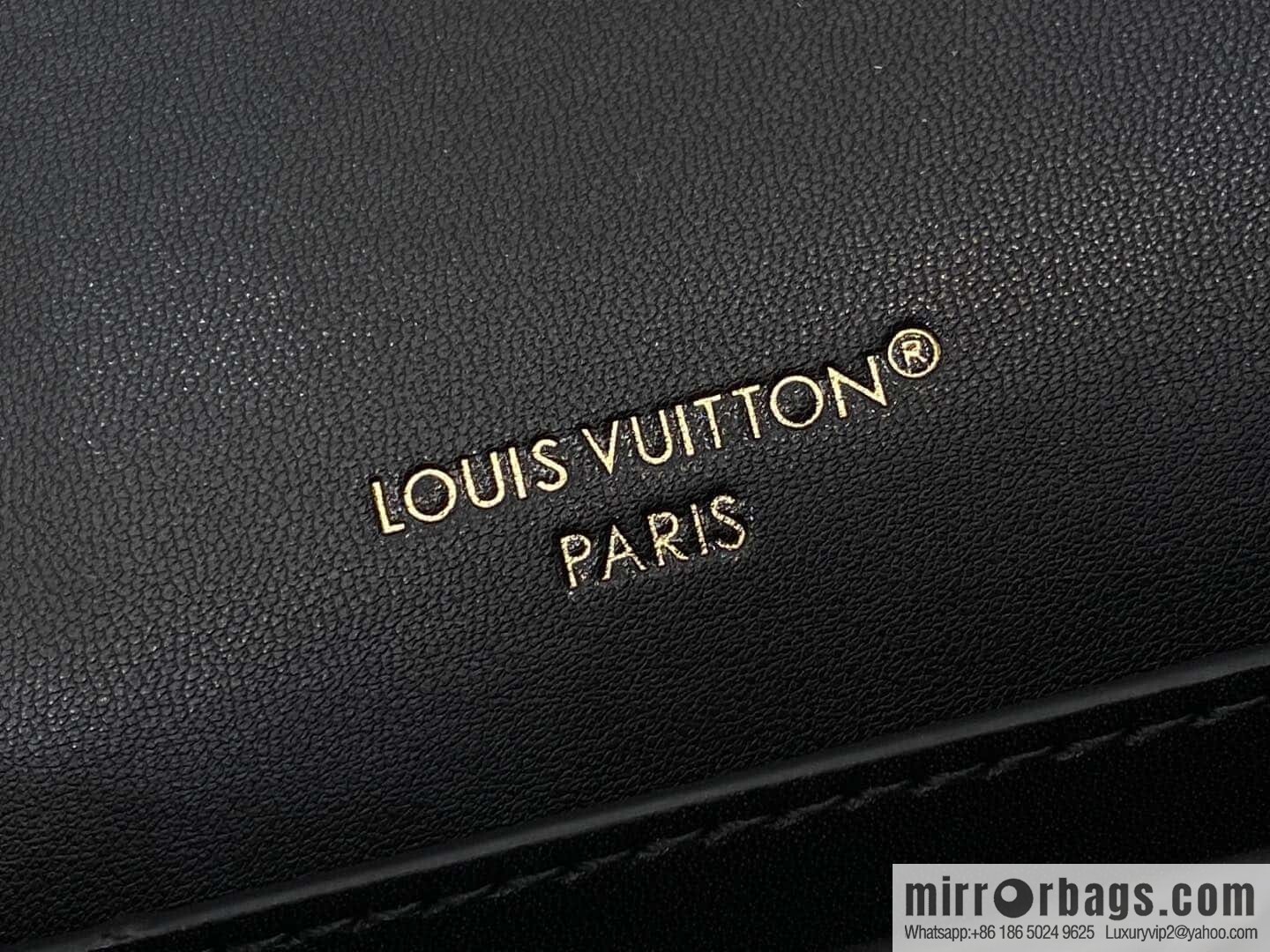 [Original order boutique] M13139 black, full leather rhombus chain bag WALLET ON CHAIN GO-14 handbag