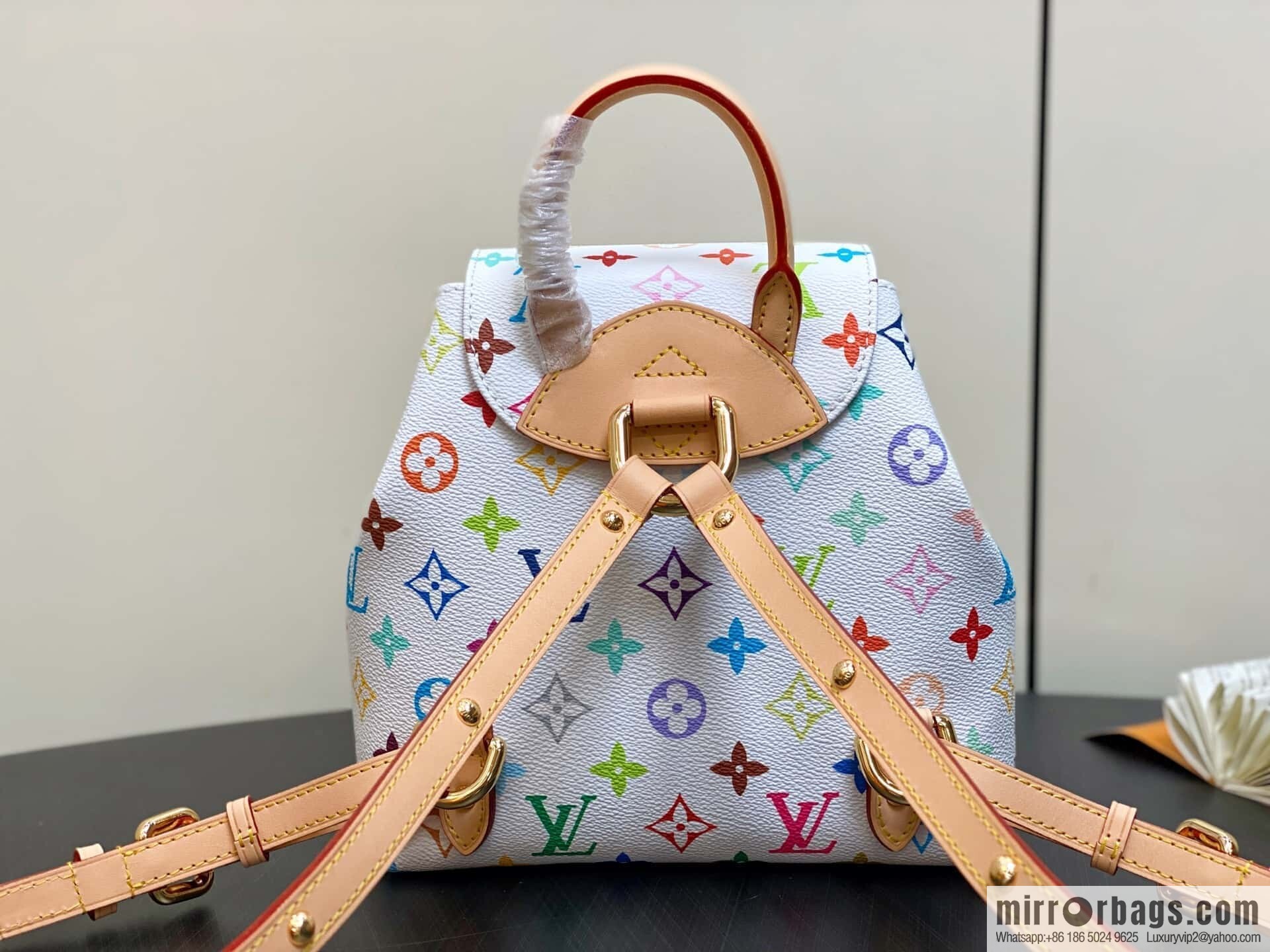 [Original order boutique] M13081 white color backpack series Venice backpack (three colors - Takashi Murakami)