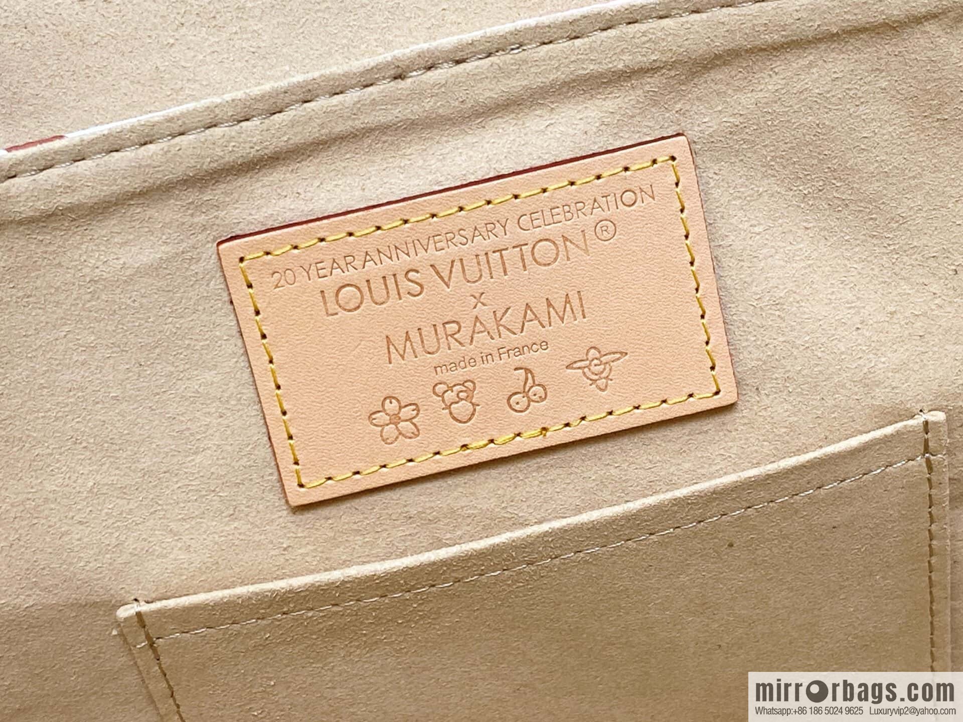 [Original order boutique] M13081 white color backpack series Venice backpack (three colors - Takashi Murakami)