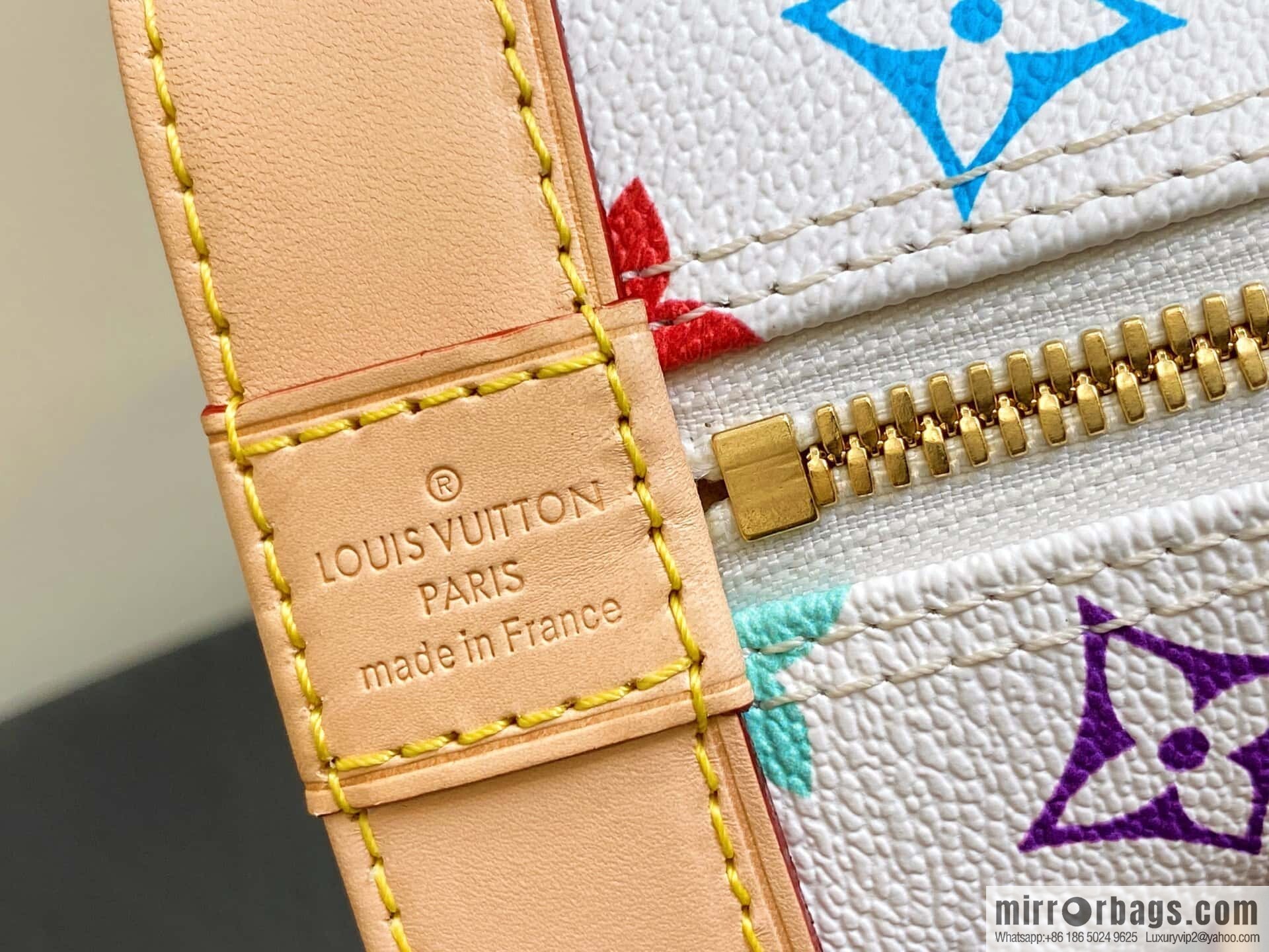 [Original order boutique] M53152 white color, presbyopia shell bag small alma bb handbag (Sancai - Murakami Takashi)