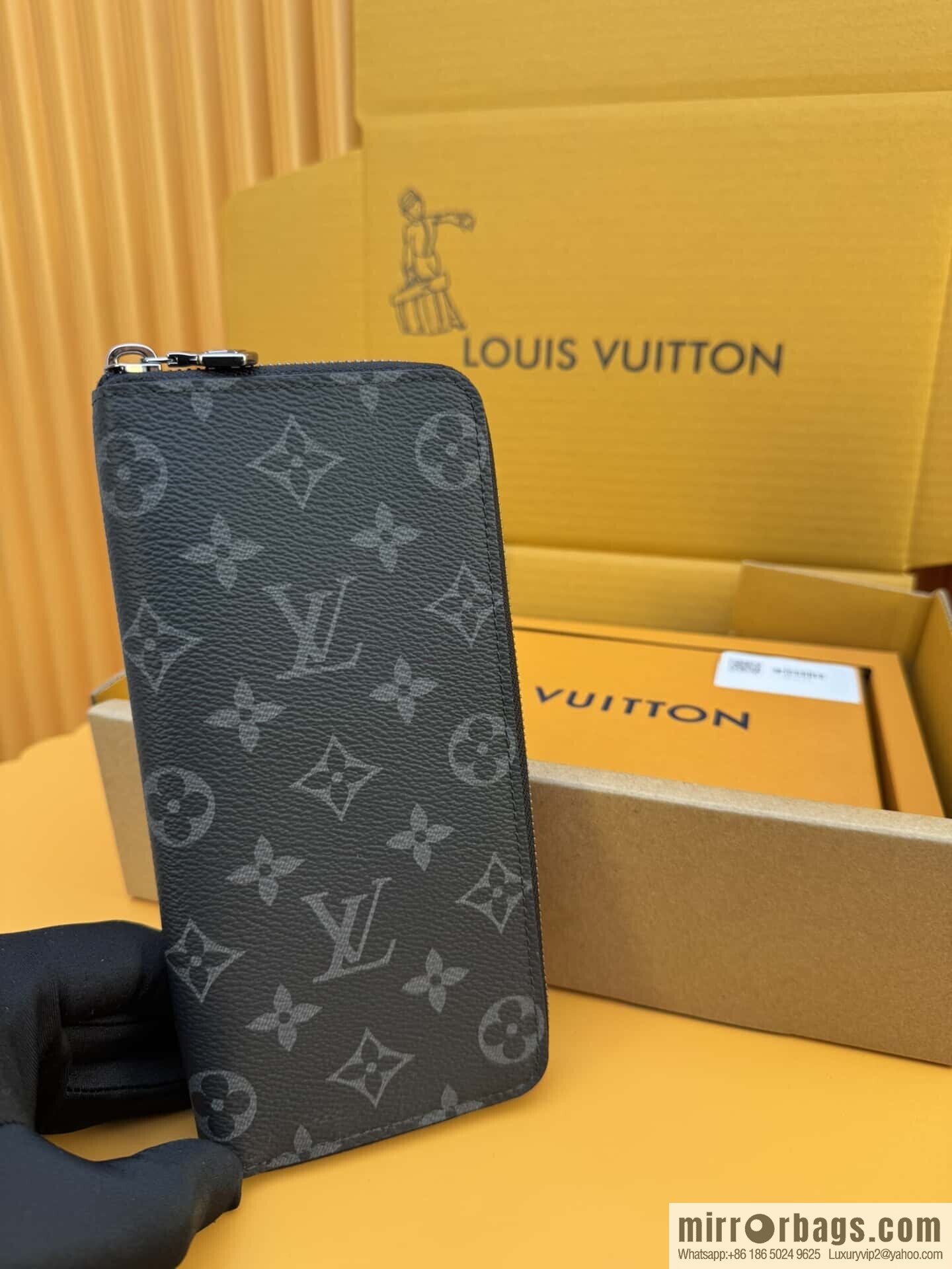 LV Zippy Vertical Zipper Wallet M62295 [Official Full Chip Version]