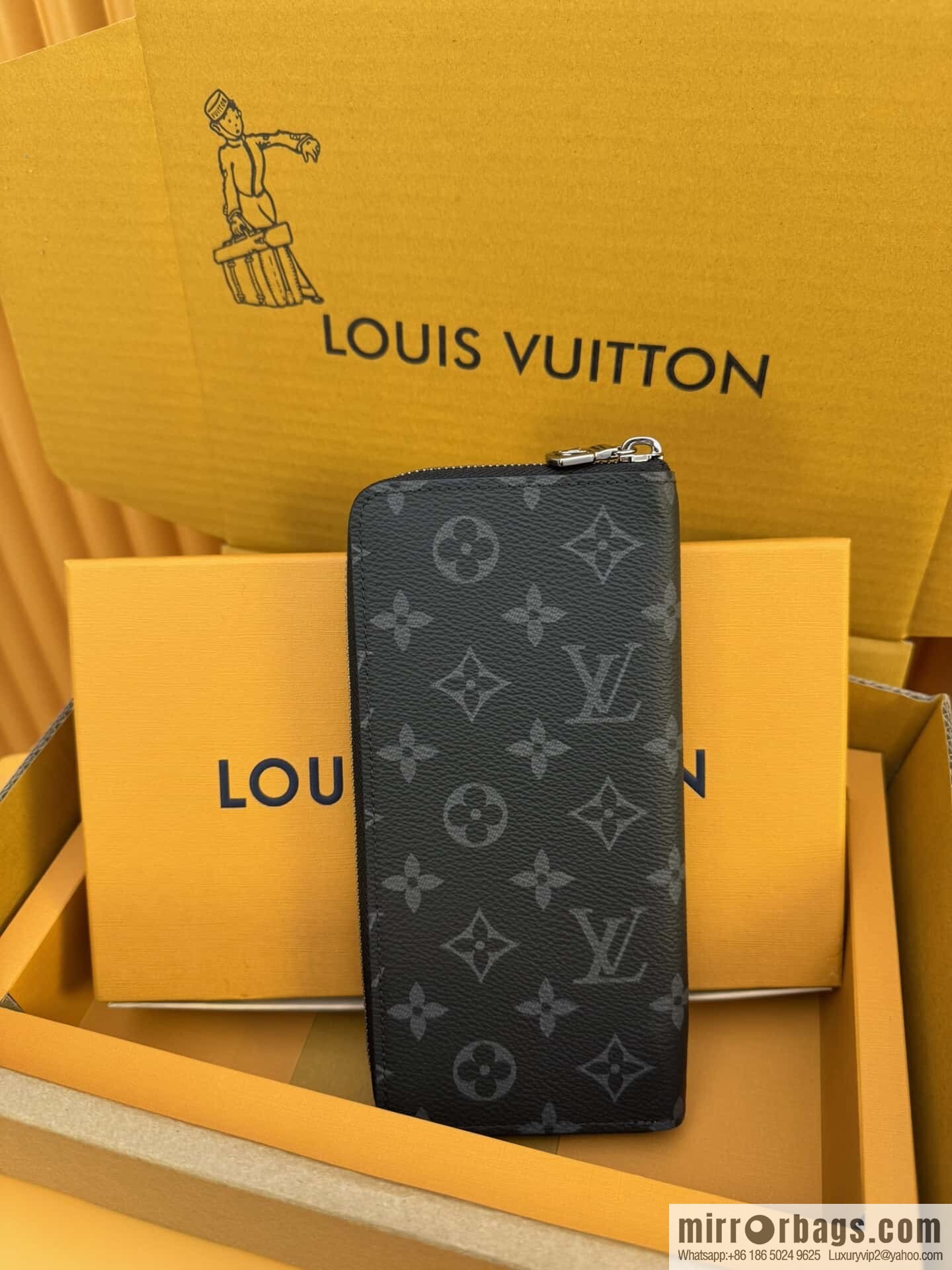 LV Zippy Vertical Zipper Wallet M62295 [Official Full Chip Version]