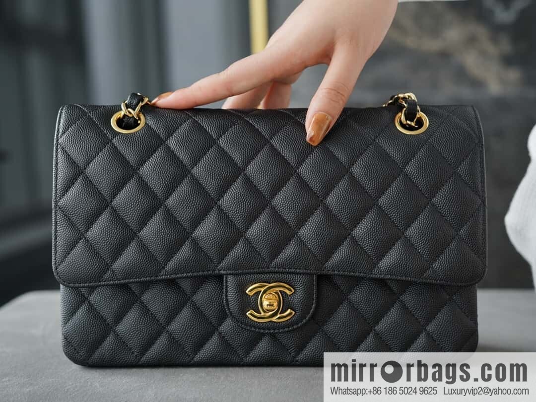 ℂ𝔽 𝗖𝗹𝗮𝘀𝘀𝗶𝗰 𝗙𝗹𝗮𝗽 | original caviar 🐂 medium, black gold 🖤 A01112