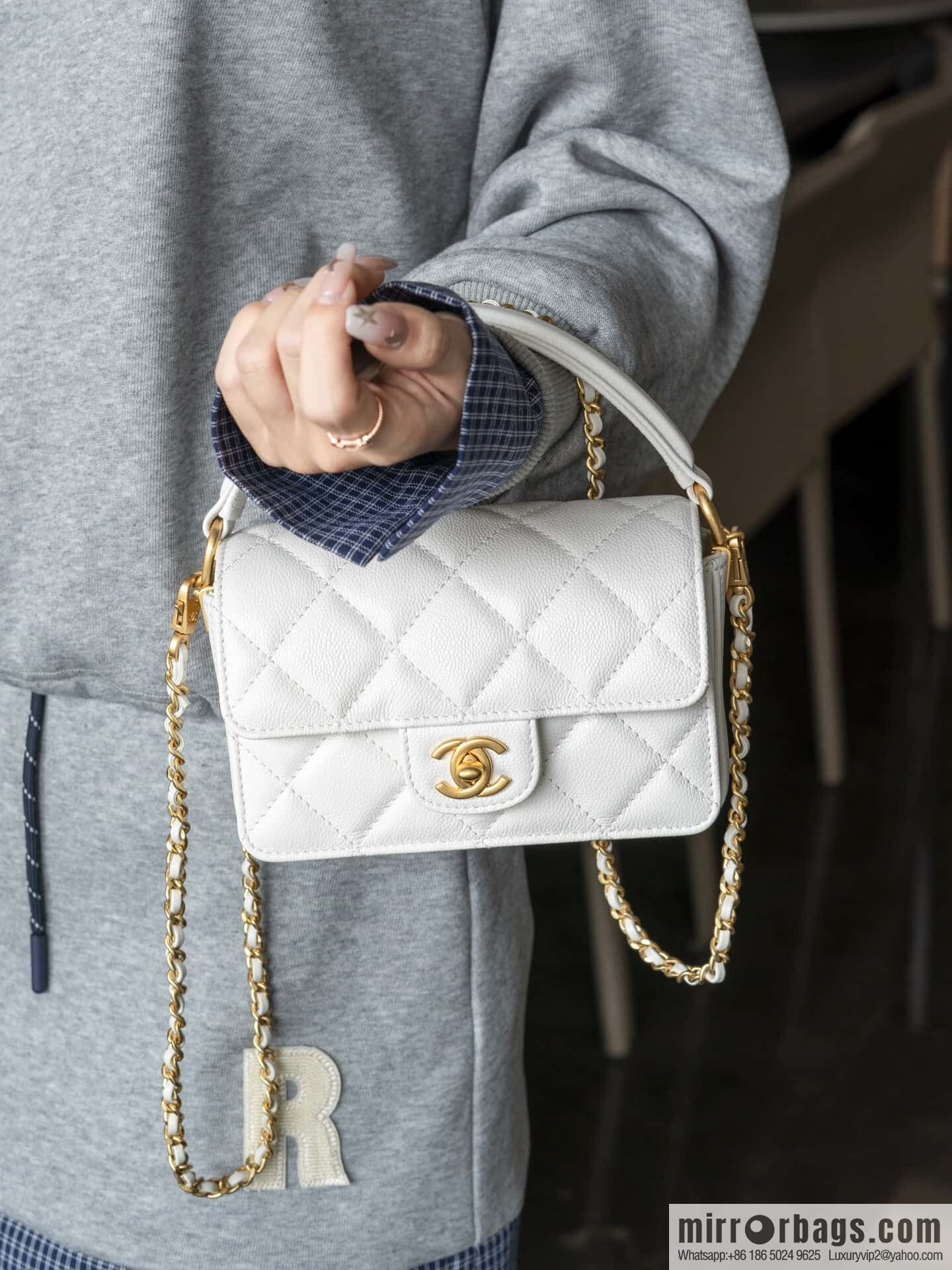 ๐๐ก๐๐ง๐๐ฅ ๐ฎ๐ฐ๐ CF Handle Cover Bag, White Mini ๐ก AS5164