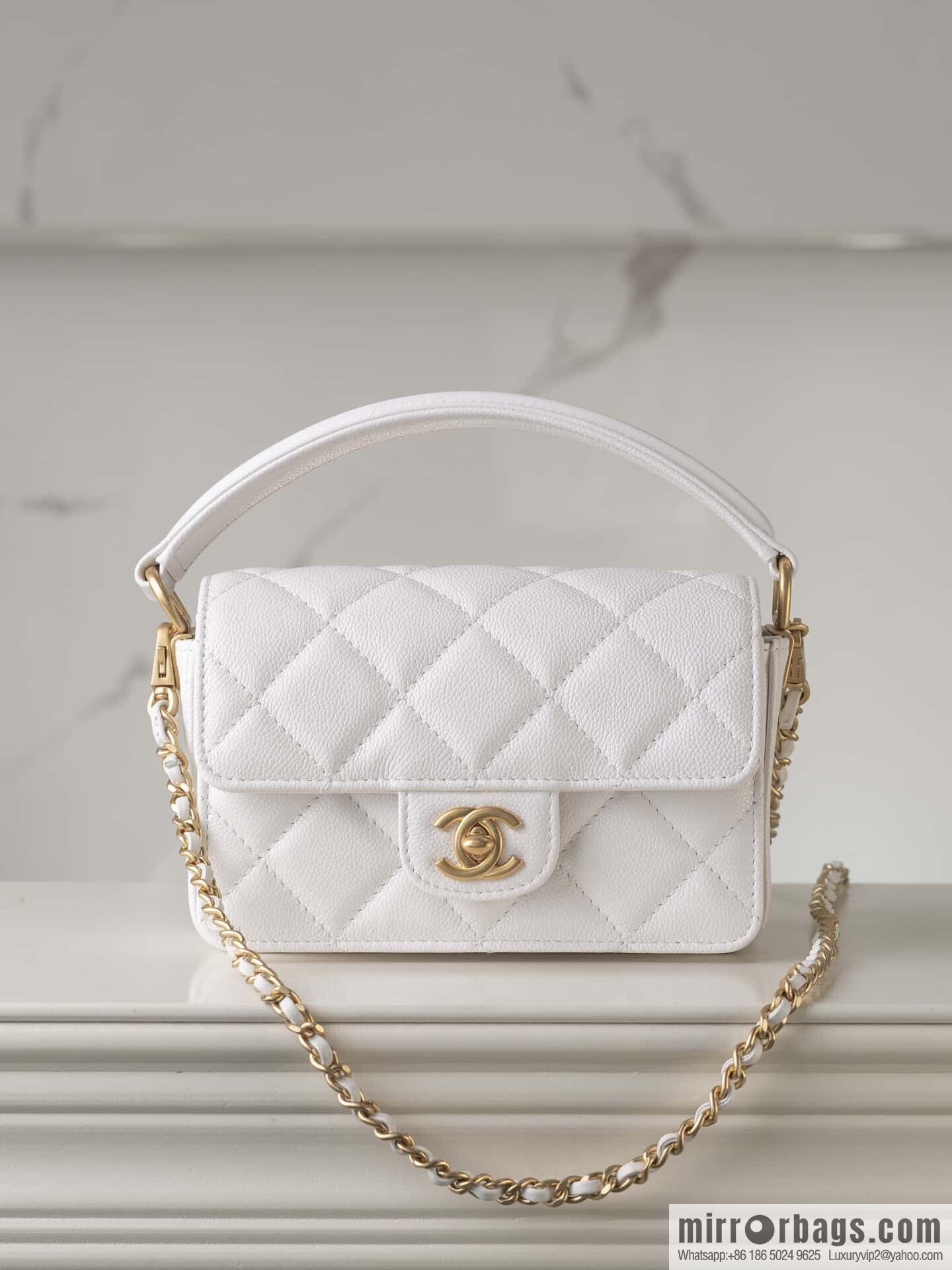 ๐๐ก๐๐ง๐๐ฅ ๐ฎ๐ฐ๐ CF Handle Cover Bag, White Mini ๐ก AS5164