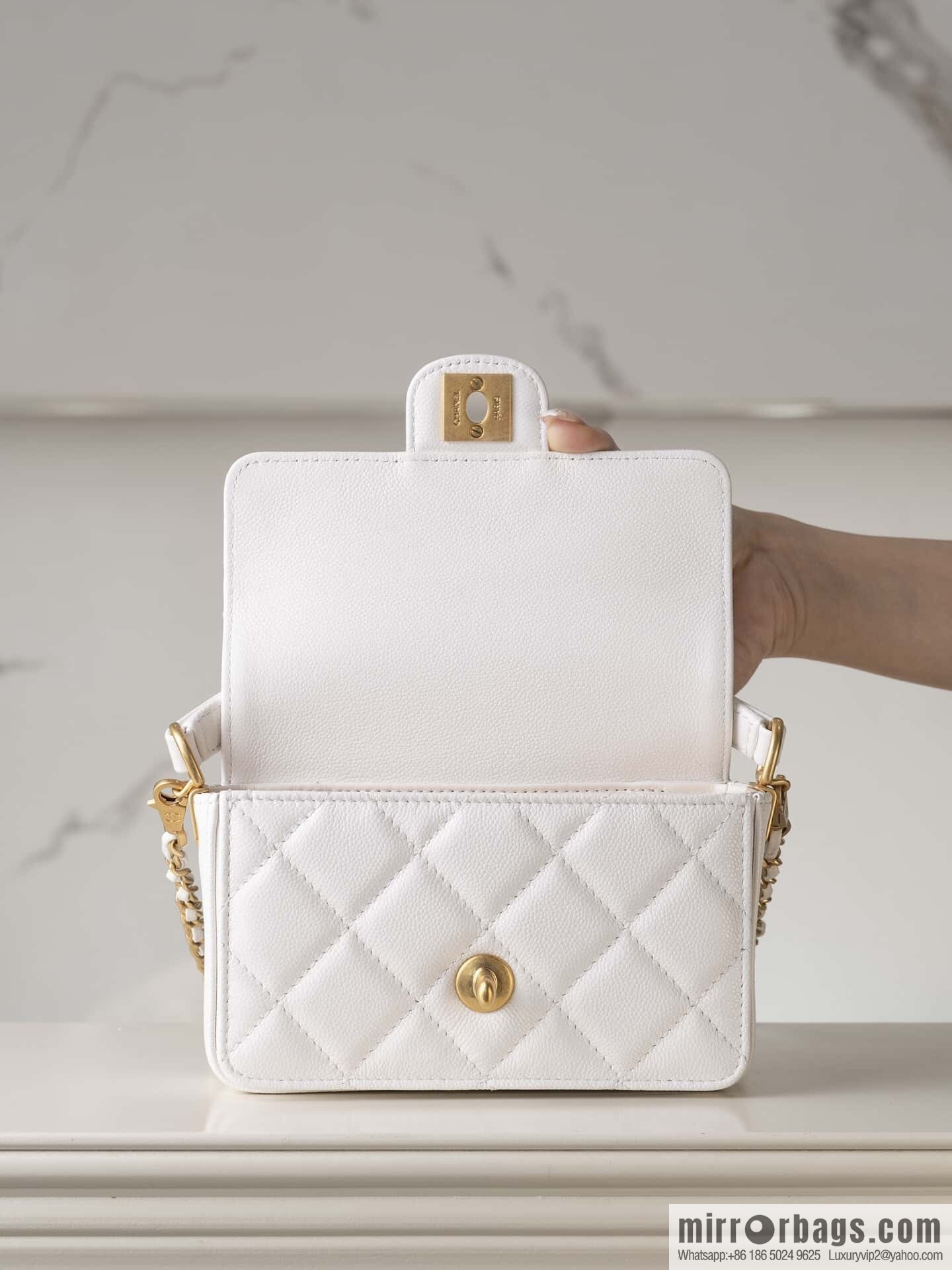 ๐๐ก๐๐ง๐๐ฅ ๐ฎ๐ฐ๐ CF Handle Cover Bag, White Mini ๐ก AS5164