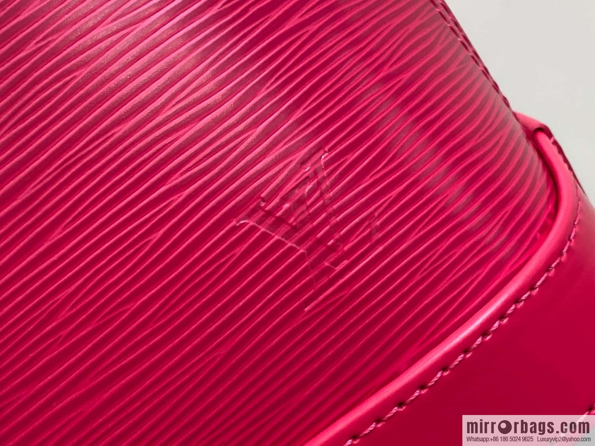 [Original order boutique] M11382 rose red, water ripple shell bag Sac Alma BB handbag