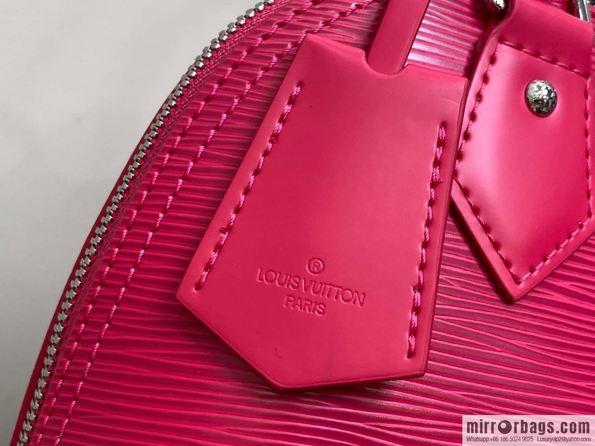 [Original order boutique] M11382 rose red, water ripple shell bag Sac Alma BB handbag