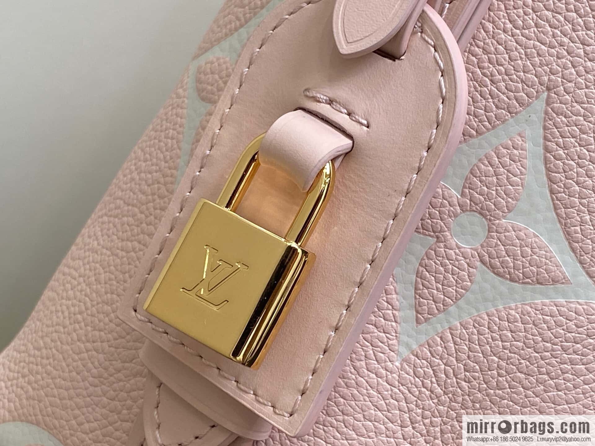 [Original order boutique] M14356 light pink silk screen, full leather bucket bag ALL IN BB bucket handbag